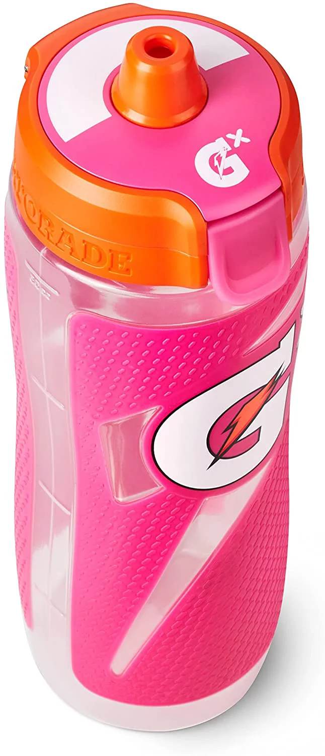 Gatorade Gx Hydration System, Non-Slip Gx Squeeze Bottles Pink