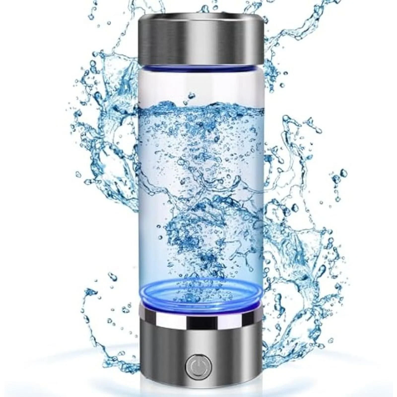 Hydrogen Water Bottle, Portable Rechargeable aquahealth Hydrogen Water Generator, Hydrogen Water Ionizer Machine, with SPE/PEM Technology, for Home Office Travel Fitness Drinking, with Gift Box