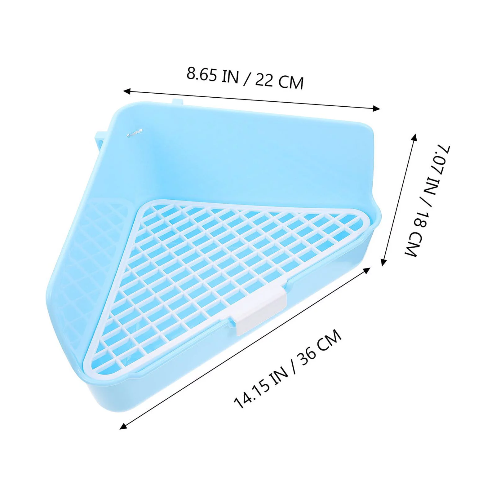 Rabbit Litter Box Bunny Triangle Potty Trainer Corner Plastic Litter Box