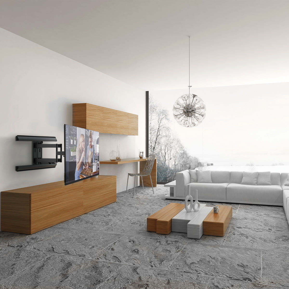 Kanto PMX680 Articulating Full Motion TV Mount for 39