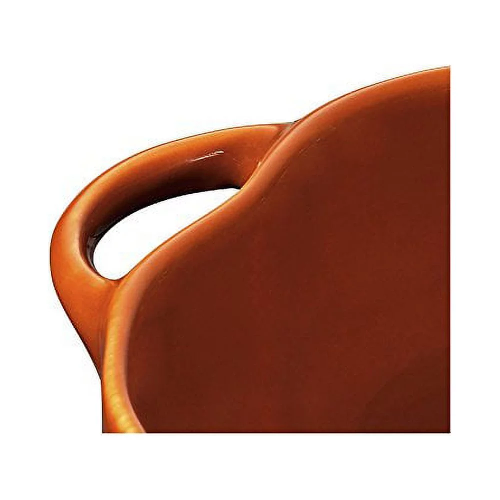 STAUB Ceramics Pumpkin Cocotte, 24-oz, Burnt Orange