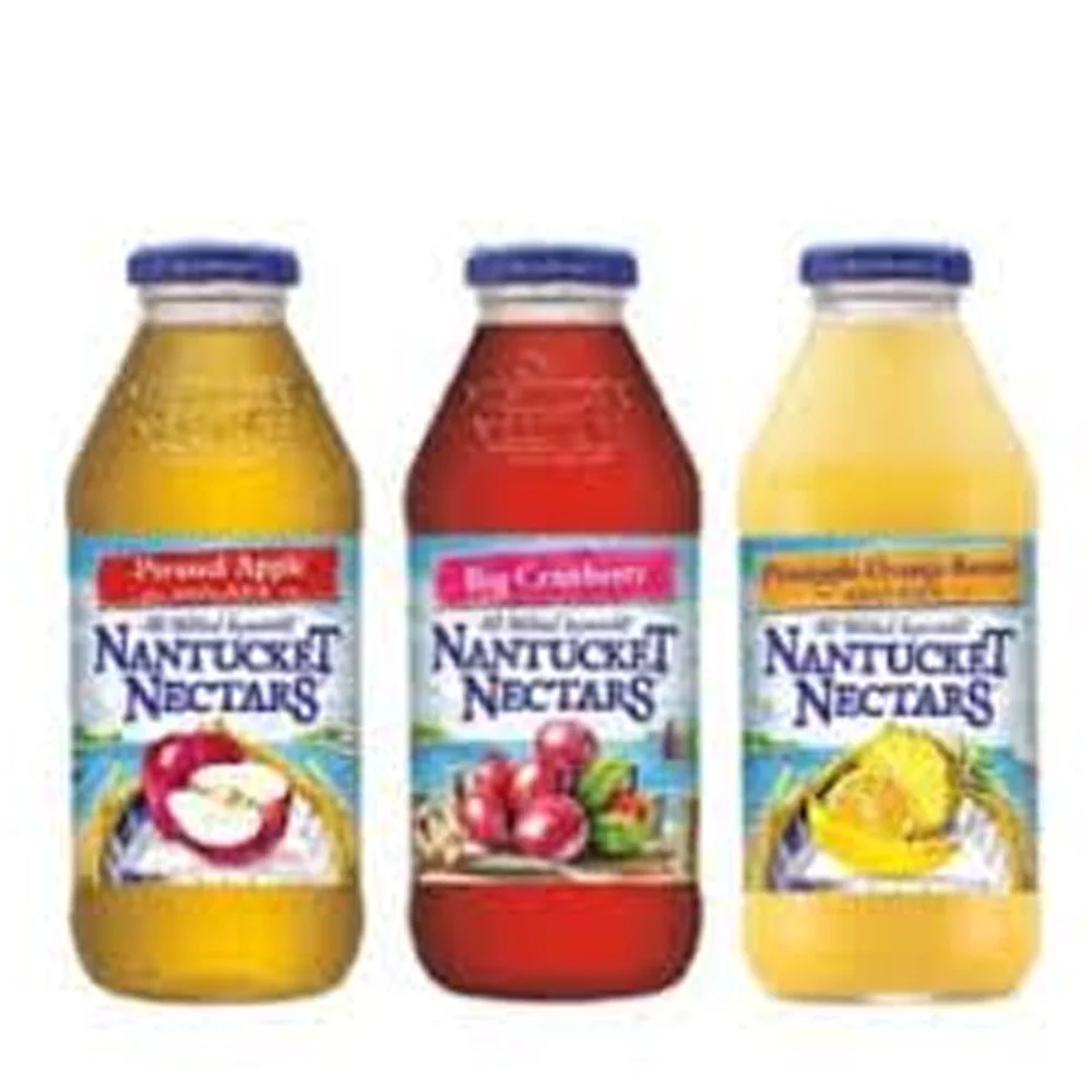 Nantucket Nectars Variety Pack 12 Plastic Bottles, 4 Orchard apple AKA Pressed Apple, 4 Big Cranberry, 4 Pineapple Orange Banana