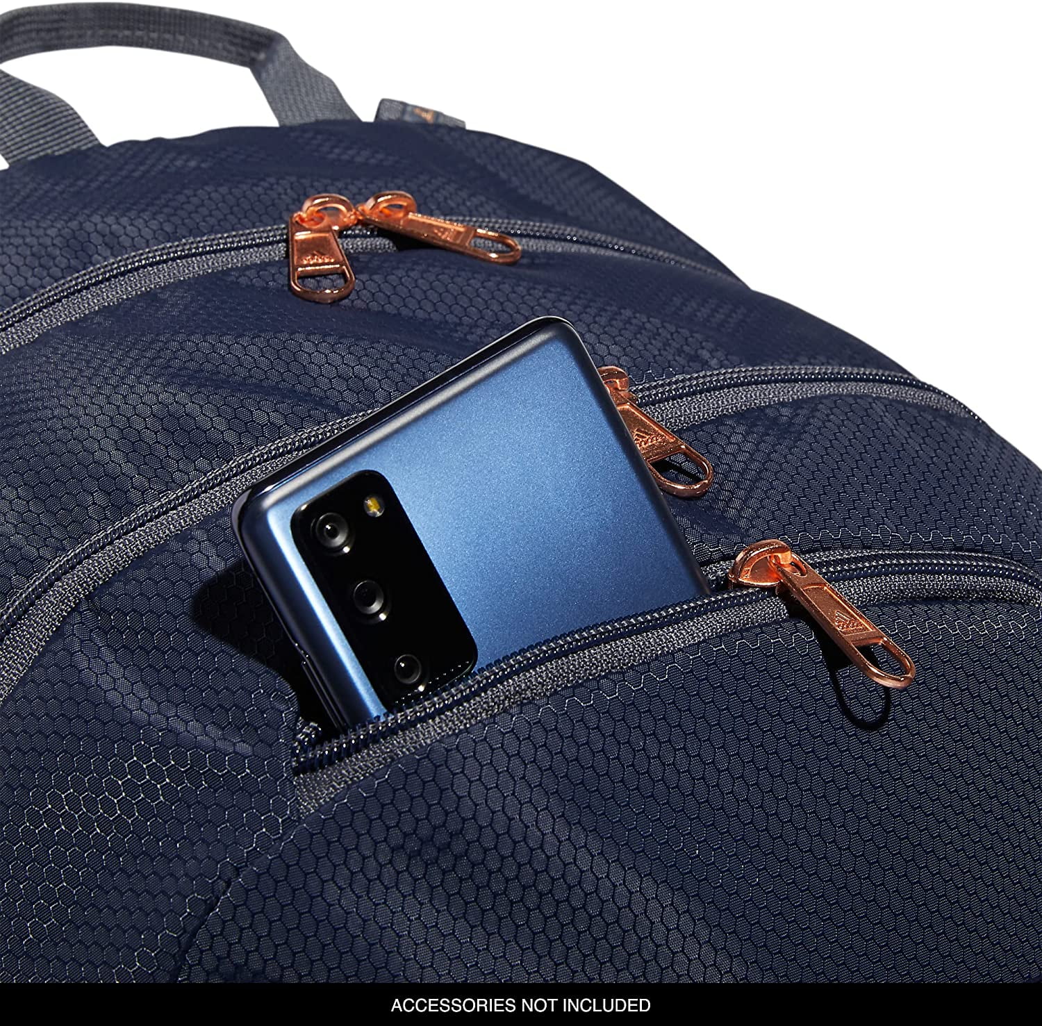 adidas Excel 6 Backpack, Shadow Navy/Onix Grey/Rose Gold, One Size One Size Shadow Navy/Onix Grey/Rose Gold