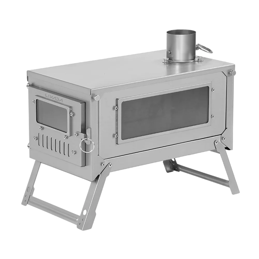 moobody Alloy Folding Wood Burning Stove for Camping and Backpacking ， Portable Tent Stove