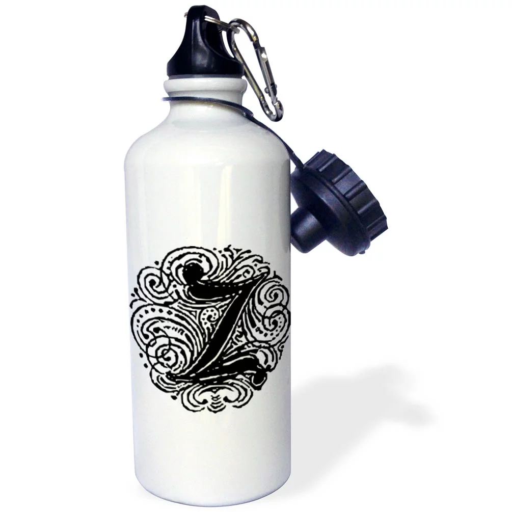 Fancy Letter Z 21 oz Sports Water Bottle wb-14234-1