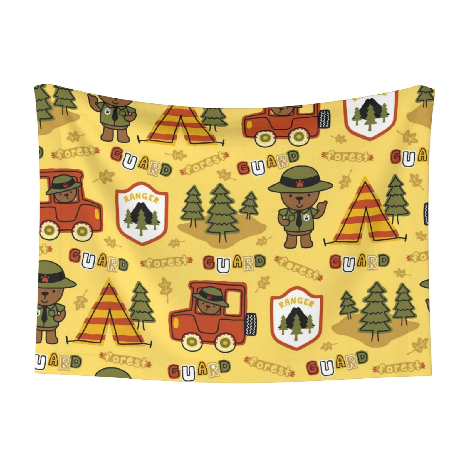 Junzan Waterproof Pet Blanket Dog Blankets,Forest Guard,Car Tenttrees Pattern Printing Super Soft Warm,Urine Proof Washable Outdoor Pet Blanket For Puppy Large Dogs & Cats