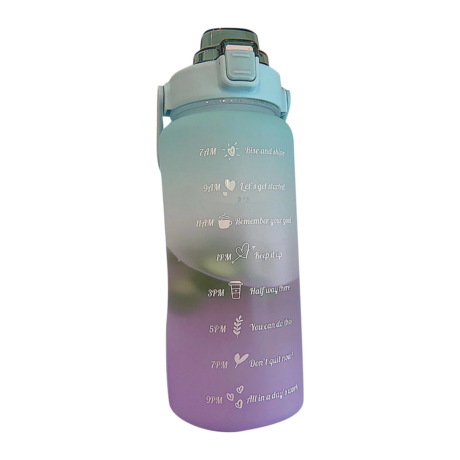 2000ml Sports Water Bottle Summer Portable Large Capacity Water Bottle For Kids And Adults With Straw