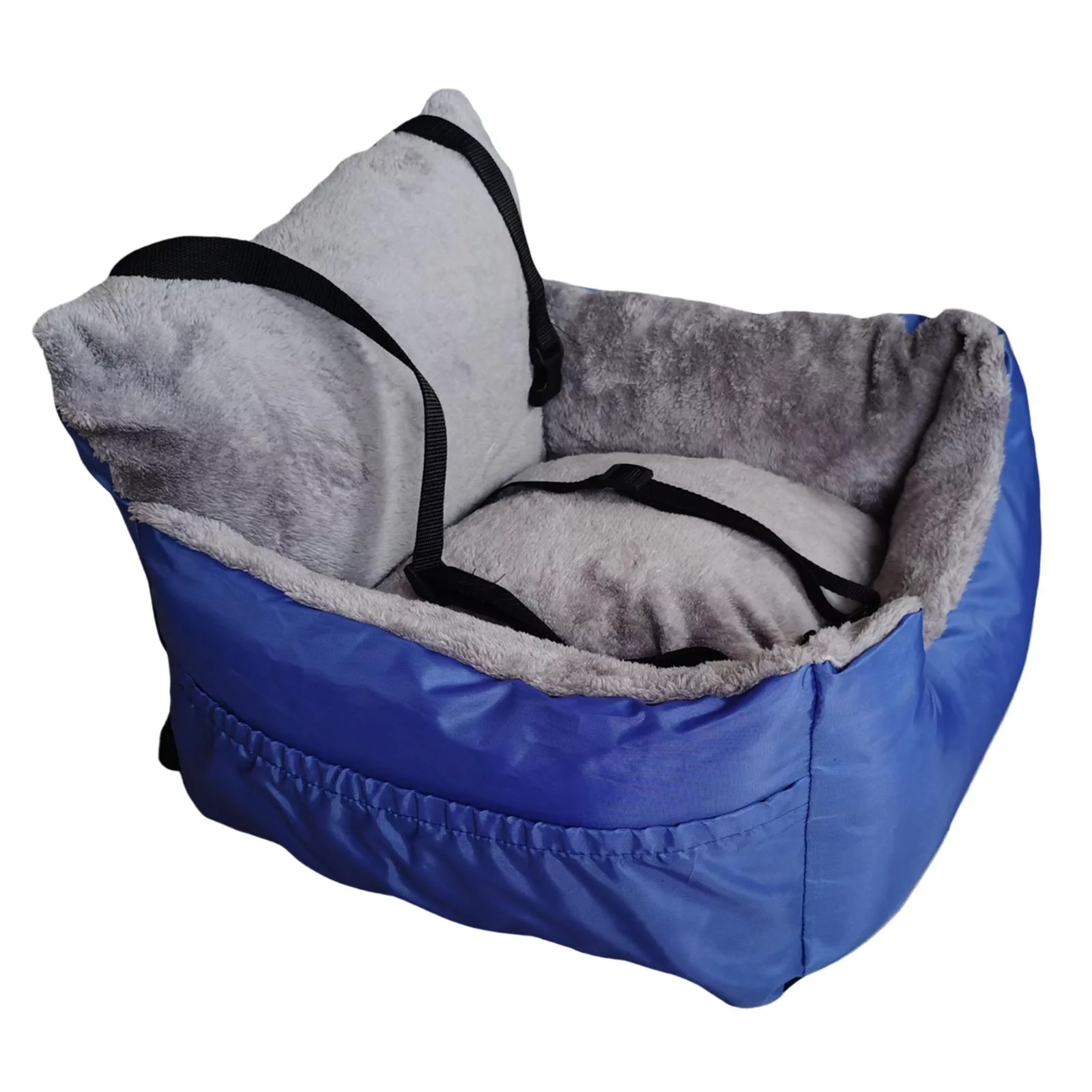 Tooyful Dogs Cars Seat, Nest Booster Seat, Small Medium Dogs Detachable Non Slip, Pet Carrier Bed, Car Transport Car Armrest Box, Kennel for Outdoor Blue