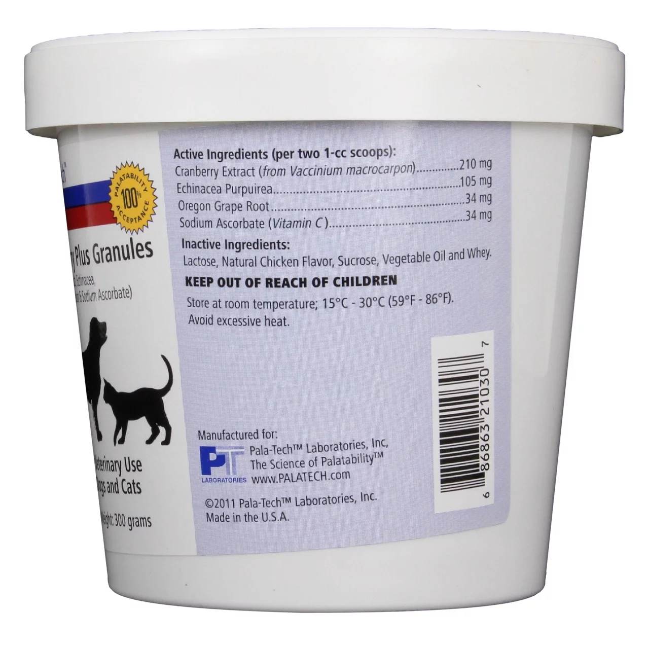 Details about Pala-Tech Cranberry Plus Granules Supplement Urinary Track Dogs & Cats 300 gr