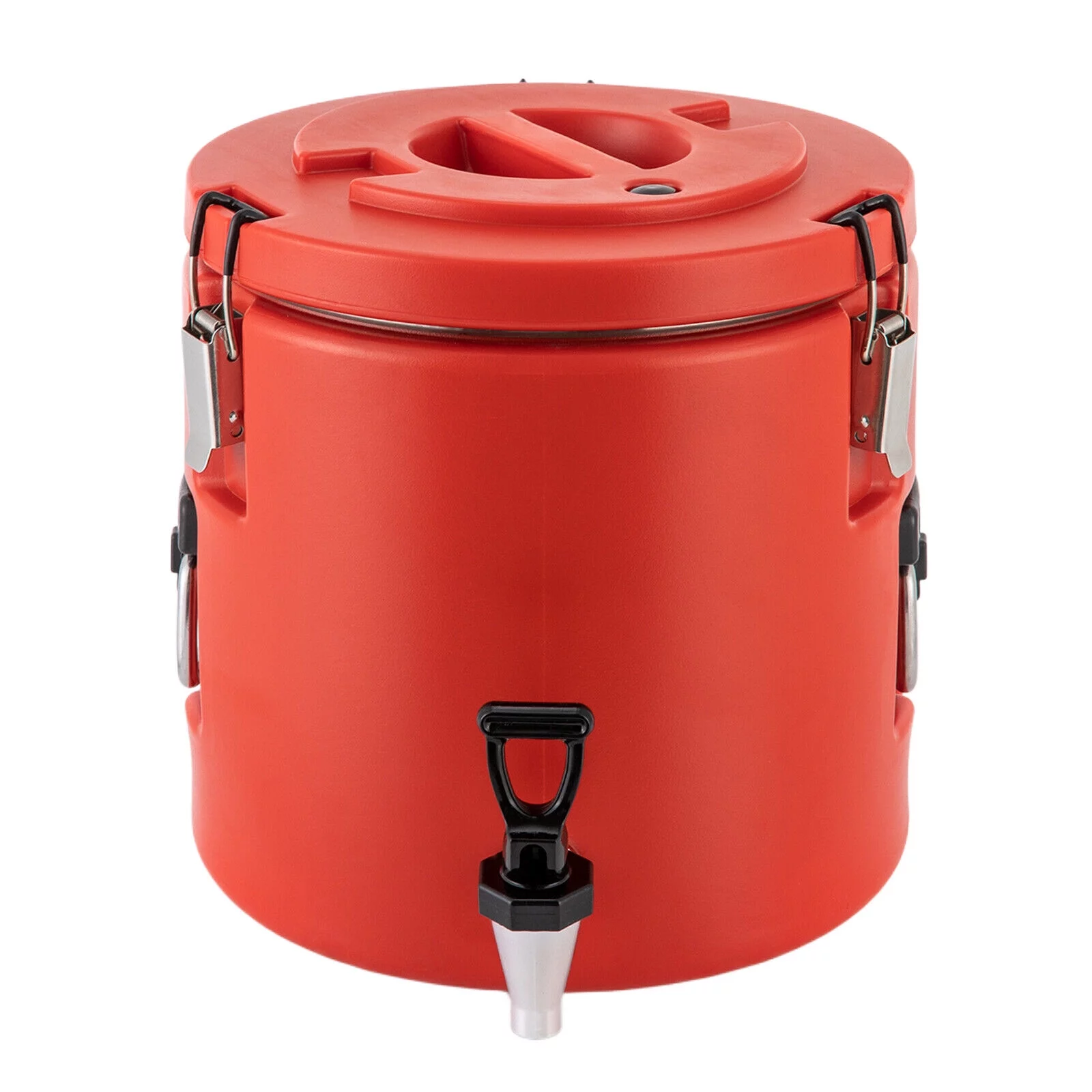 MIDUO Insulated Thermal Beverage Dispenser Hot & Cold Drink Stainless Steel Dispenser w/ Faucet