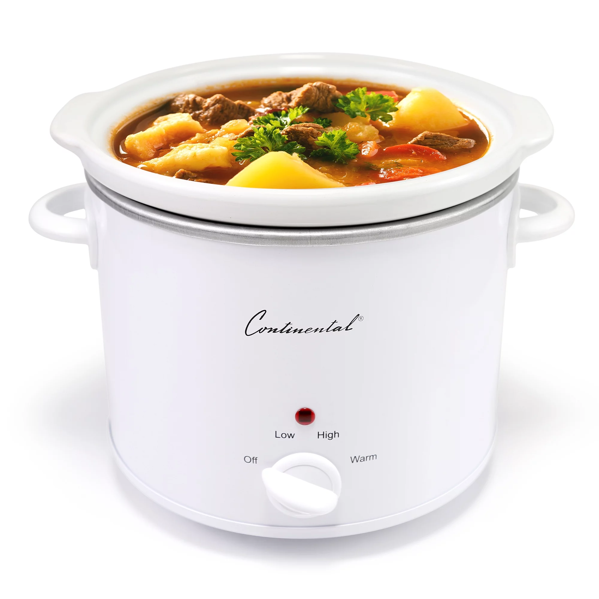 Continental Electric 4-Quart Round Slow Cooker