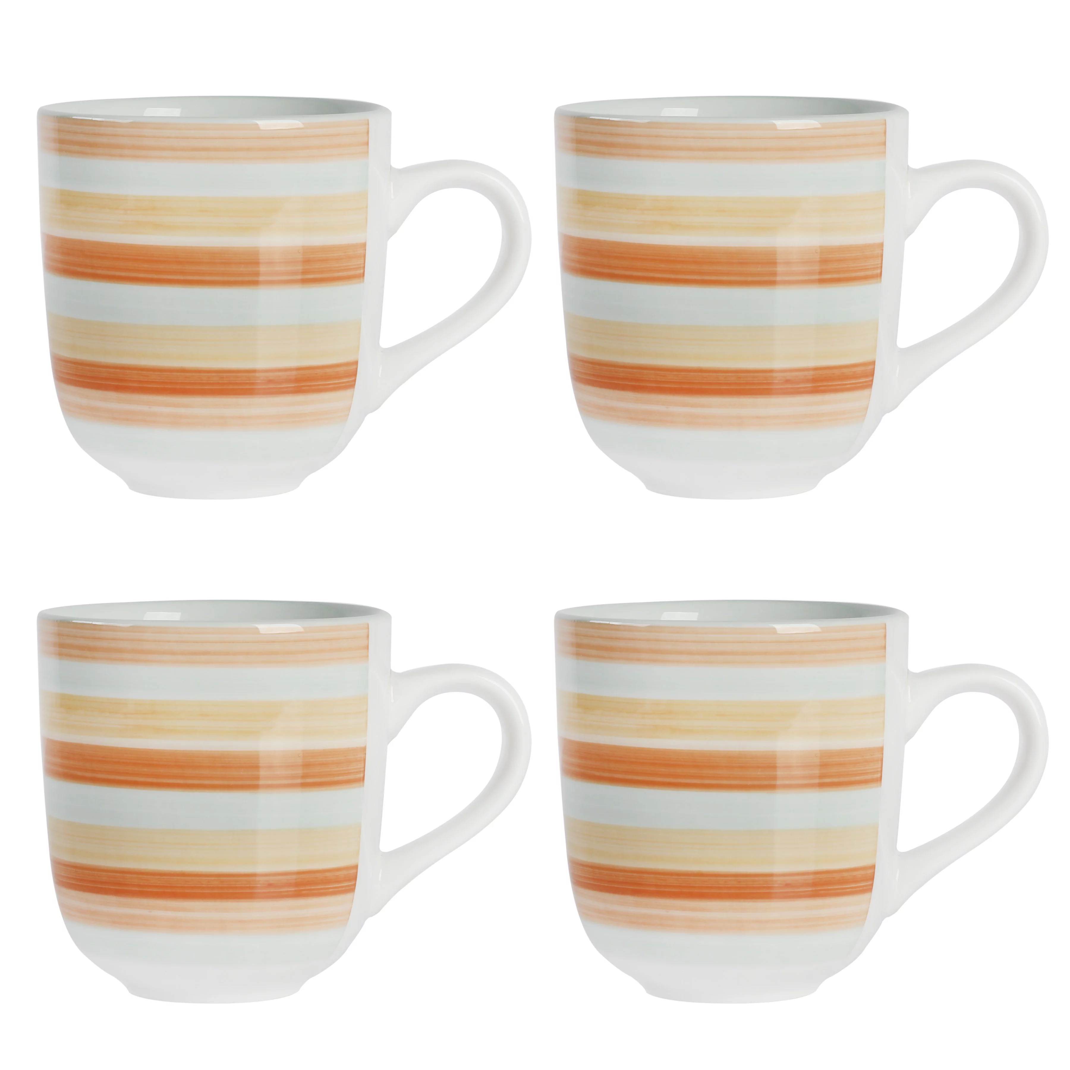 Wanda June Home Vintage Stripe 14-ounce Stoneware Mugs, Set of 4 by Miranda Lambert