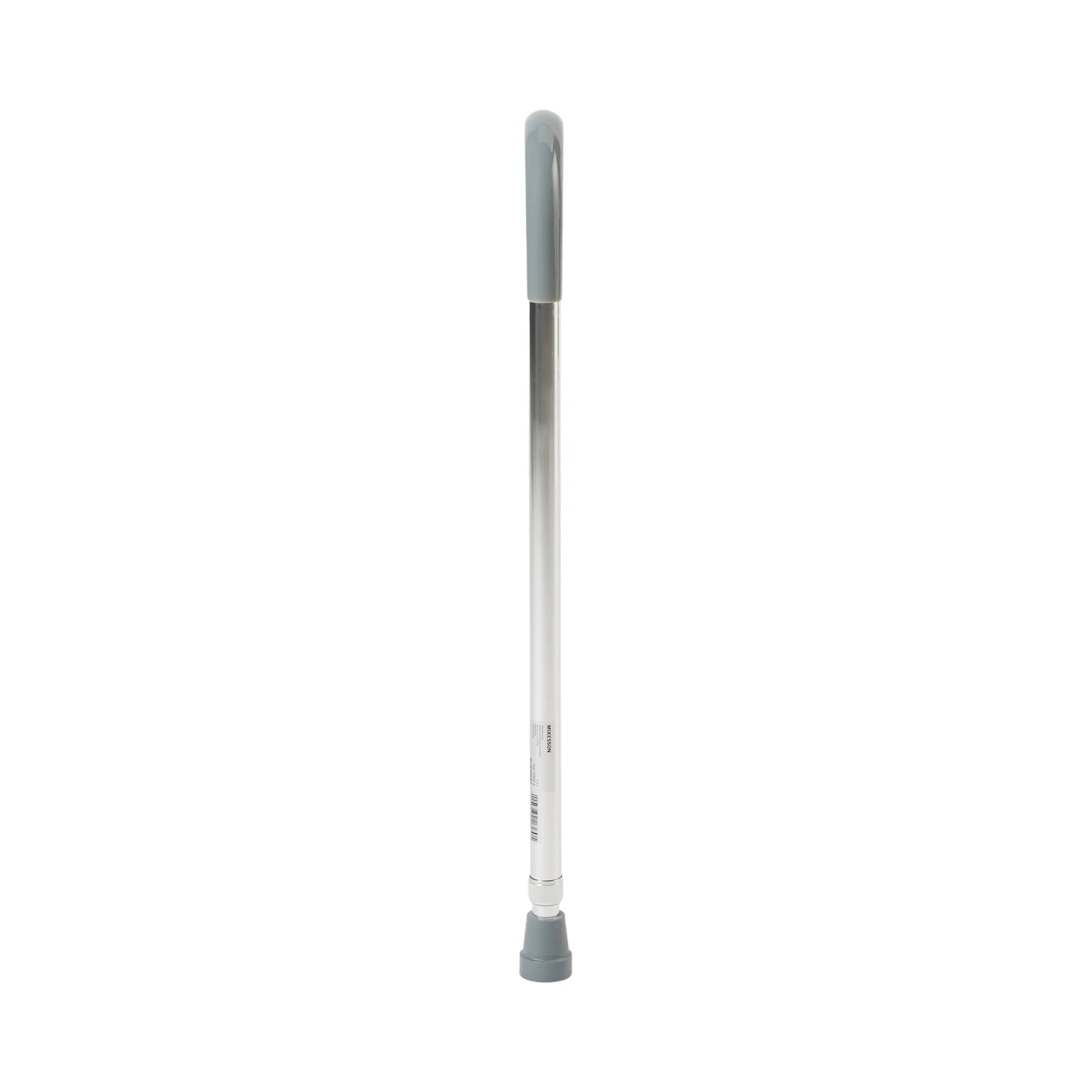 McKesson Chrome Aluminum Round Handle Cane, Adjustable Walking Aid, 29.75 to 38.75