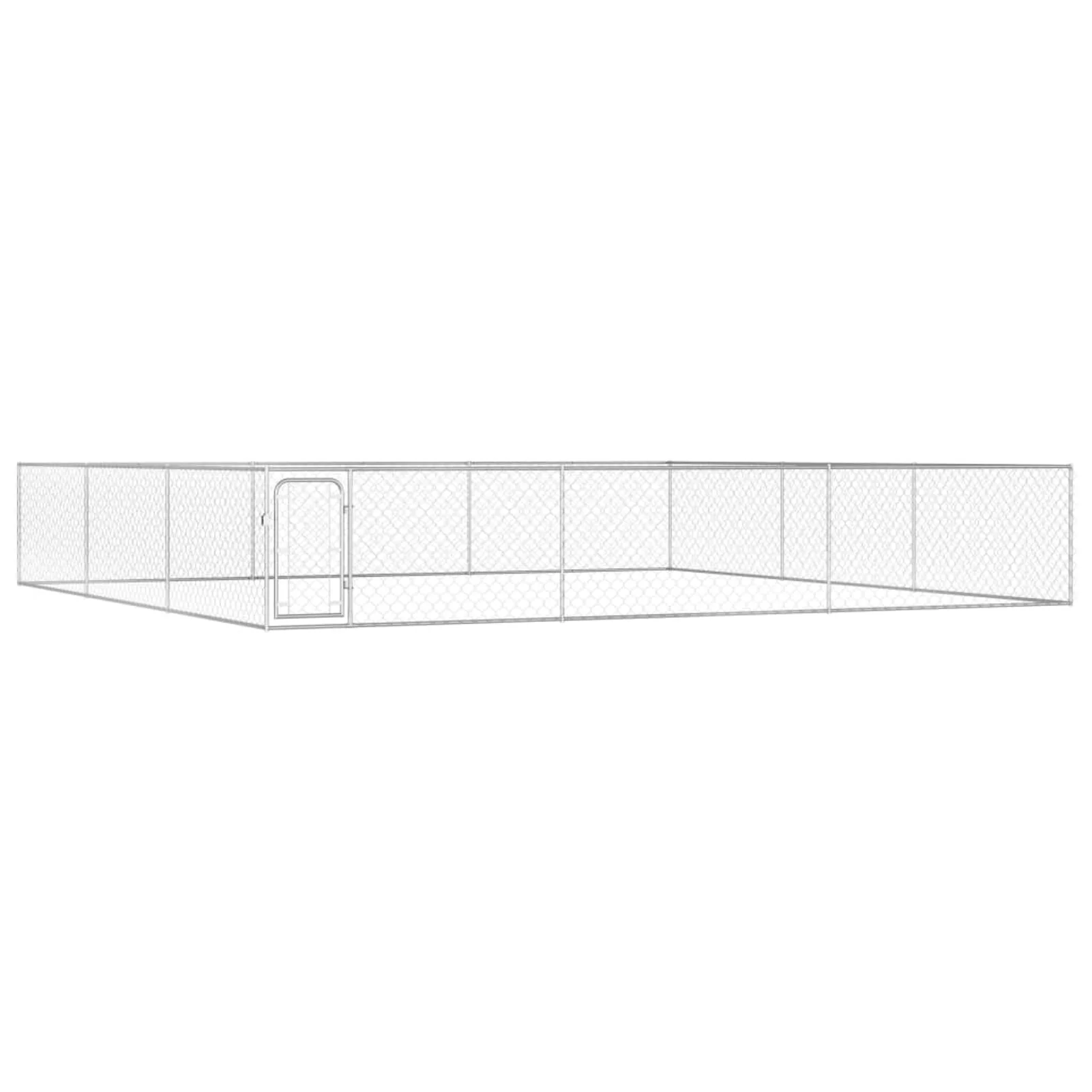 Irfora parcel,Fence Steel Chain-link Mesh Fence Duck Chicken With Door 36.2 X 236.2 Fence Chicken Fence Mesh Sidewalls Fence Kennel Playpen Fence 36.2 X