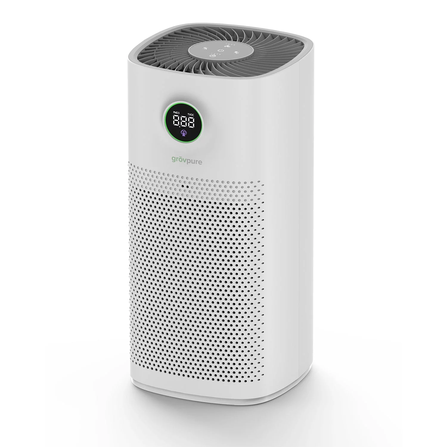 Grovpure Aspen Air Purifier for Large Rooms with HEPA Filter and UVC Light