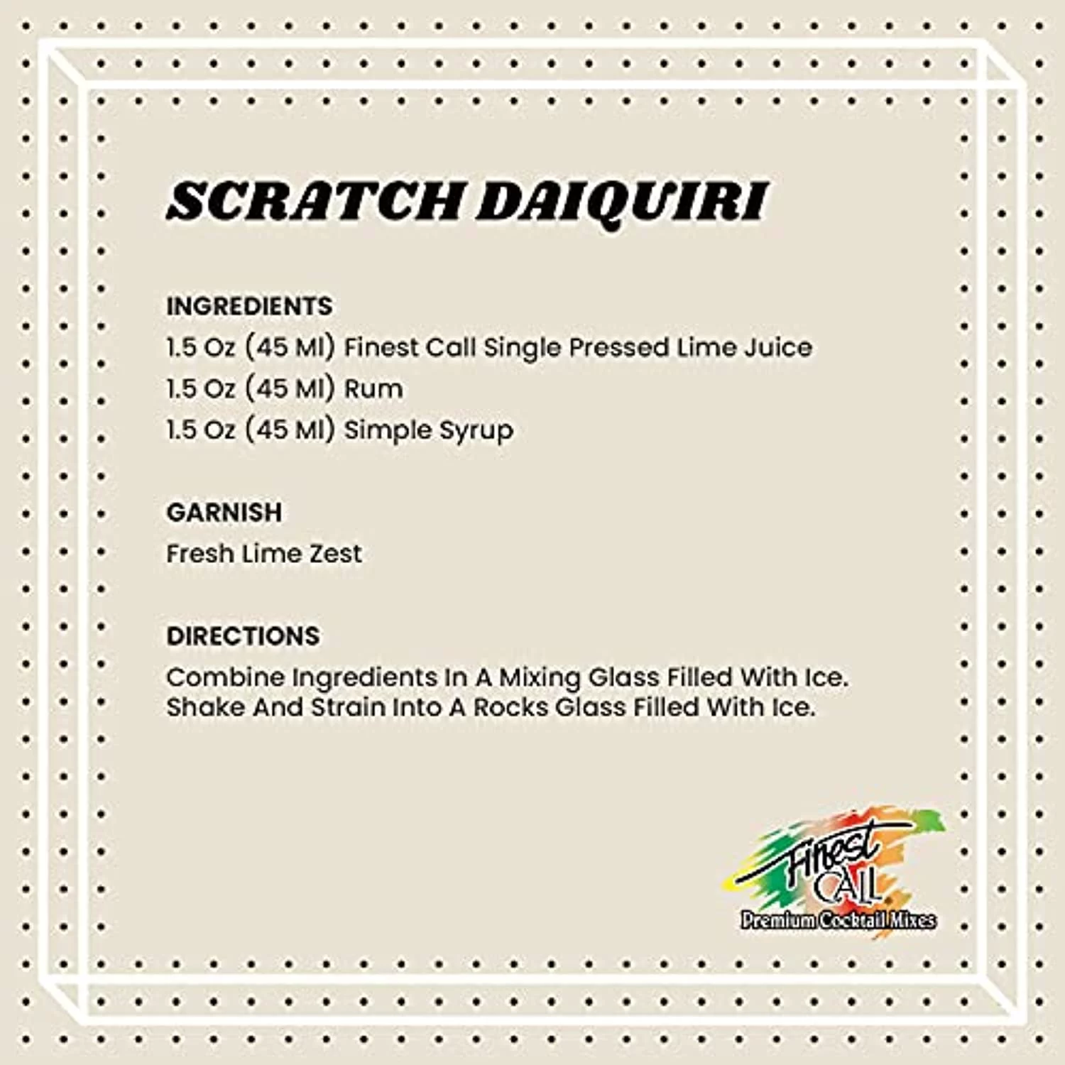 Finest Call Premium Single Pressed Lime Juice Drink Mix, 1 Liter Bottle (33.8 Fl Oz), Pack Of 6