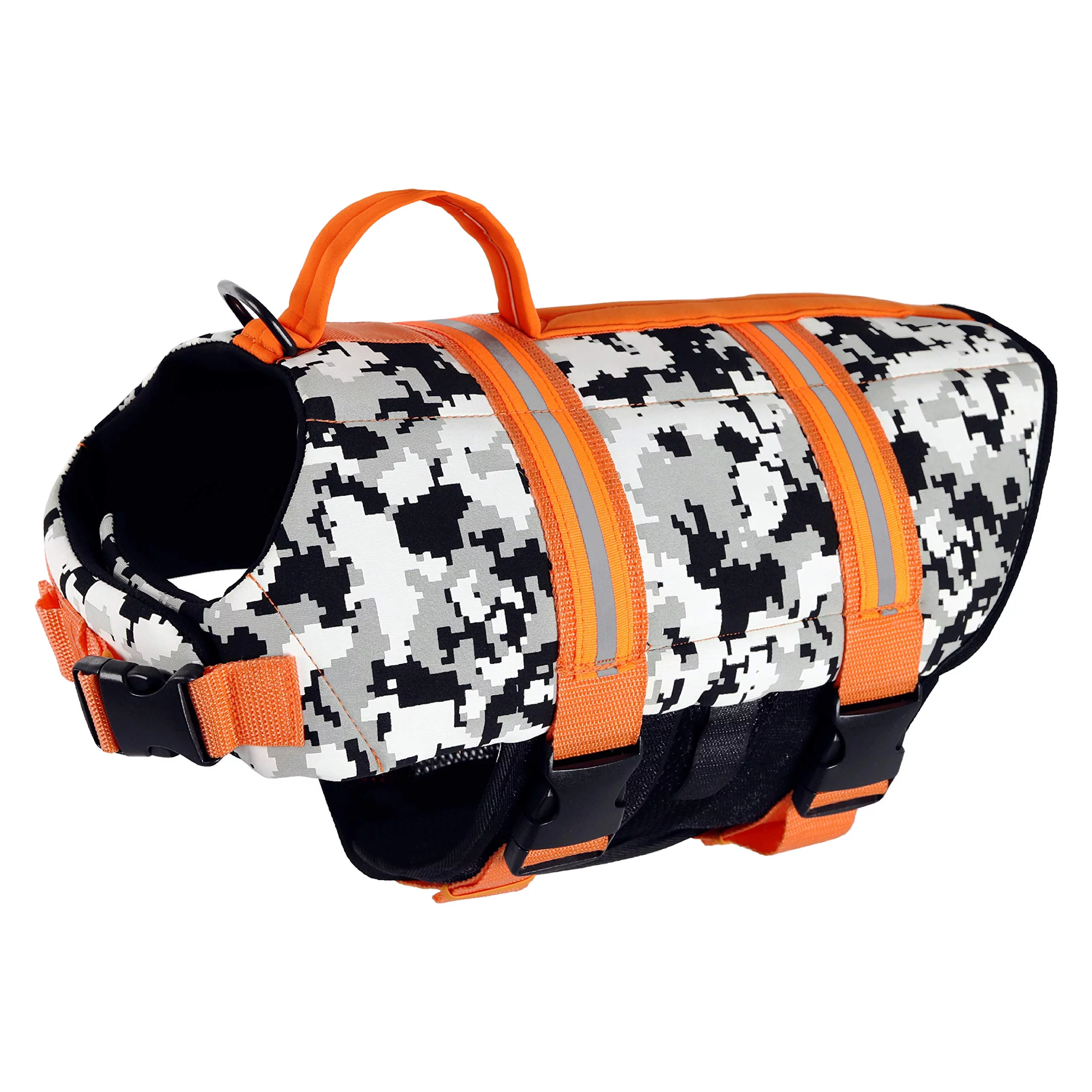 Paws Aboard Dog Life Jacket - Keep Your Canine Safe with a Nylon Life Vest - Designer Life Jackets - Perfect for Swimming and Boating - Nautical Dog, Small