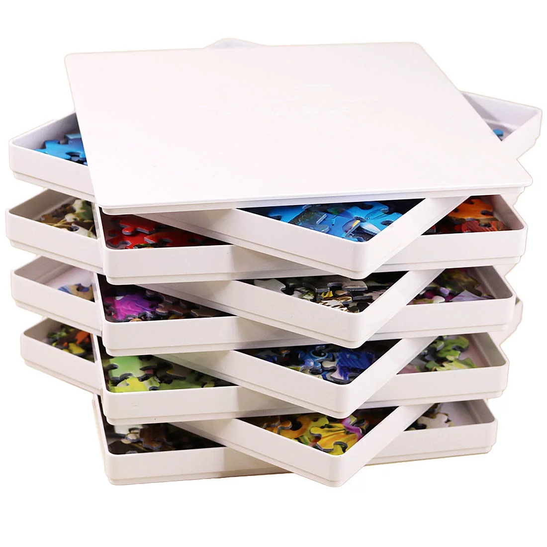 Puzzle Sorting Trays with Lid 8 Jigsaw Puzzle Sorters Puzzle Storage Holder