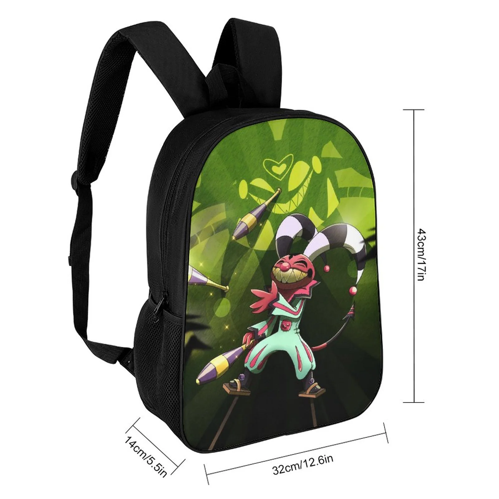 Animation Helluva Boss Backpacks Basic Shoulder Daypack Bookbag Satchel Knapsack Rucksack For School Office Travel