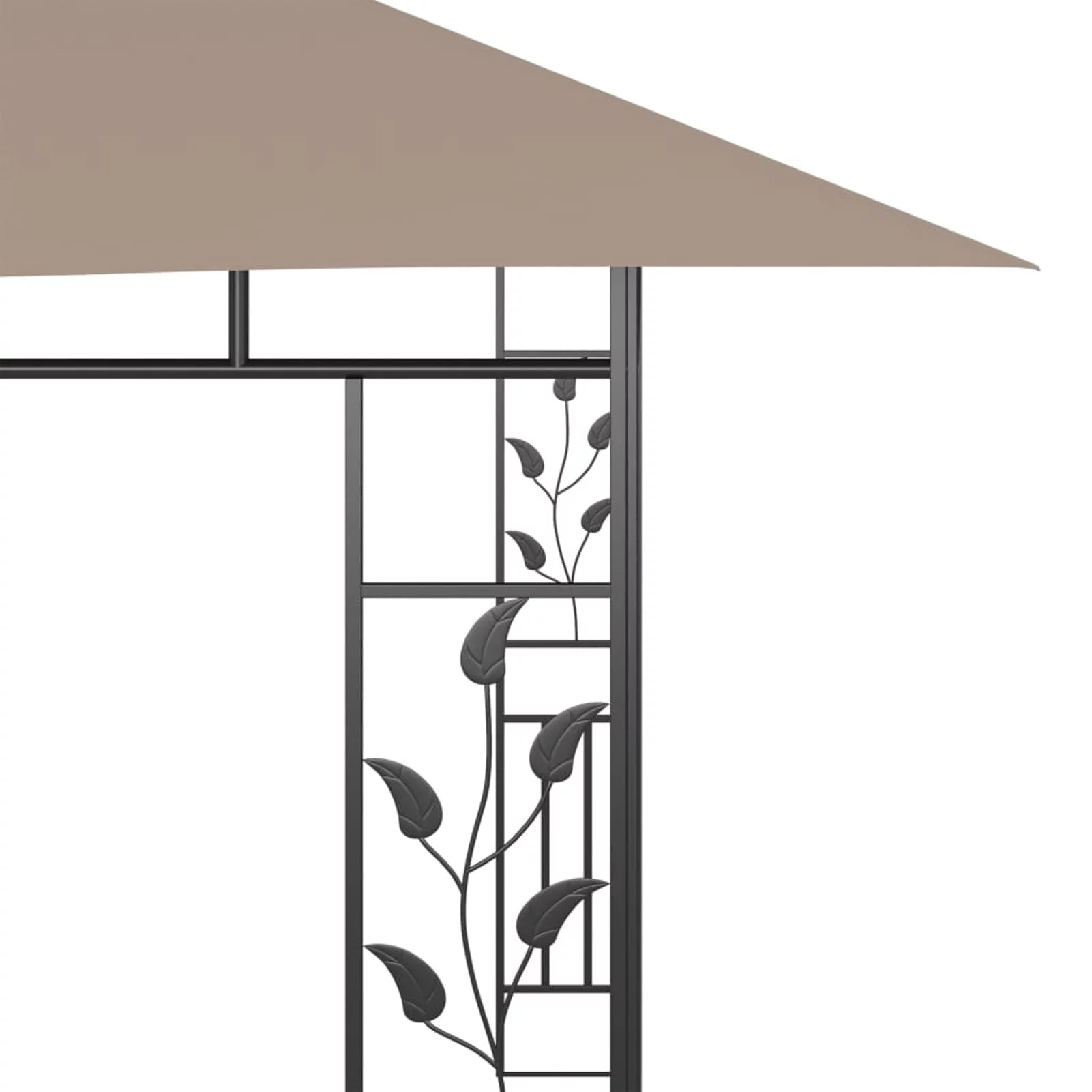 Lixada Gazebo with Mosquito Net 13.1'x9.8'x9' Taupe 180 g/m²