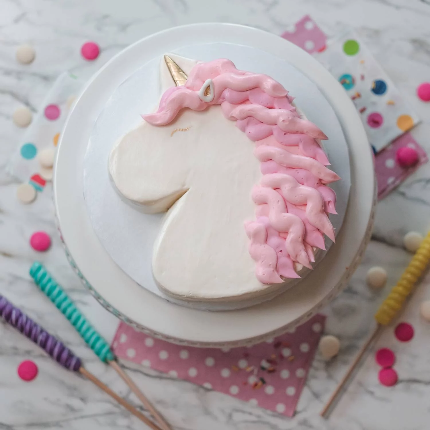 Handstand Kitchen Kids Unicorn Cake Making Real Bakeware Set