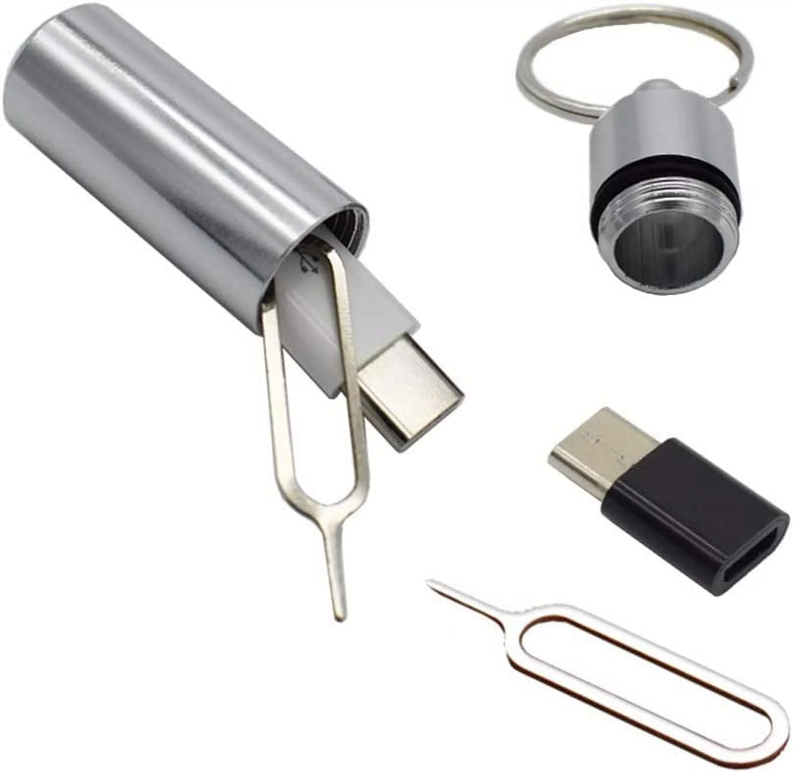 USB/Type-C to Micro USB Adapter OTG [2pack],UL Charge & Data Sync Converts, Works with Samsung Galaxy S8, S8+,S9