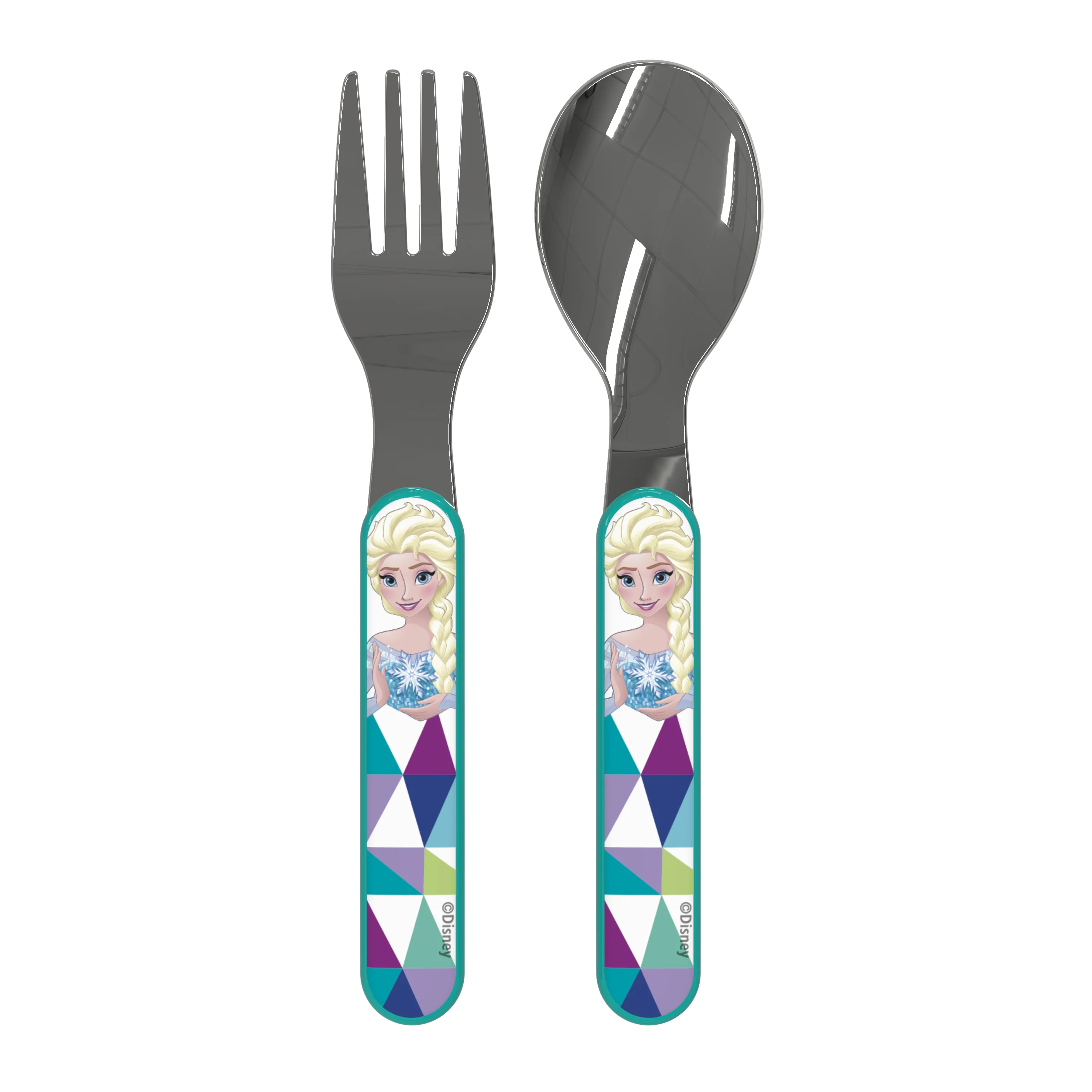 Zak Designs 5pcs Disney Frozen Kids Dinnerware Set Includes Plate, Bowl, Tumbler and Utensil Tableware, Made of Durable Material, Non-BPA, Anna and Elsa