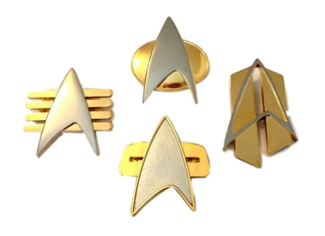 Star Trek Full Size Communicator Cosplay Pins Set of 4 Pins