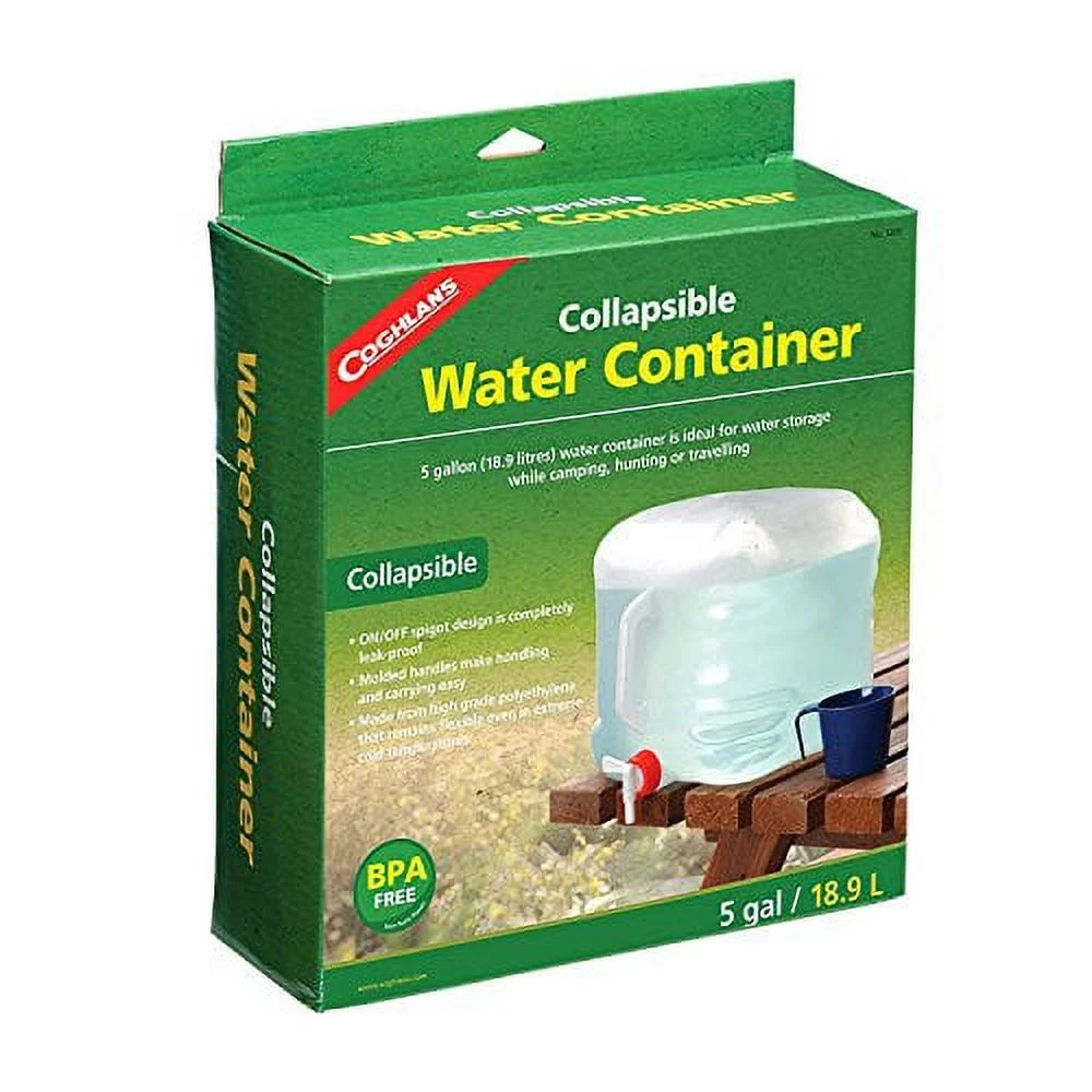 Coghlan's 1205 Collapsible Water Container, 5 Gal