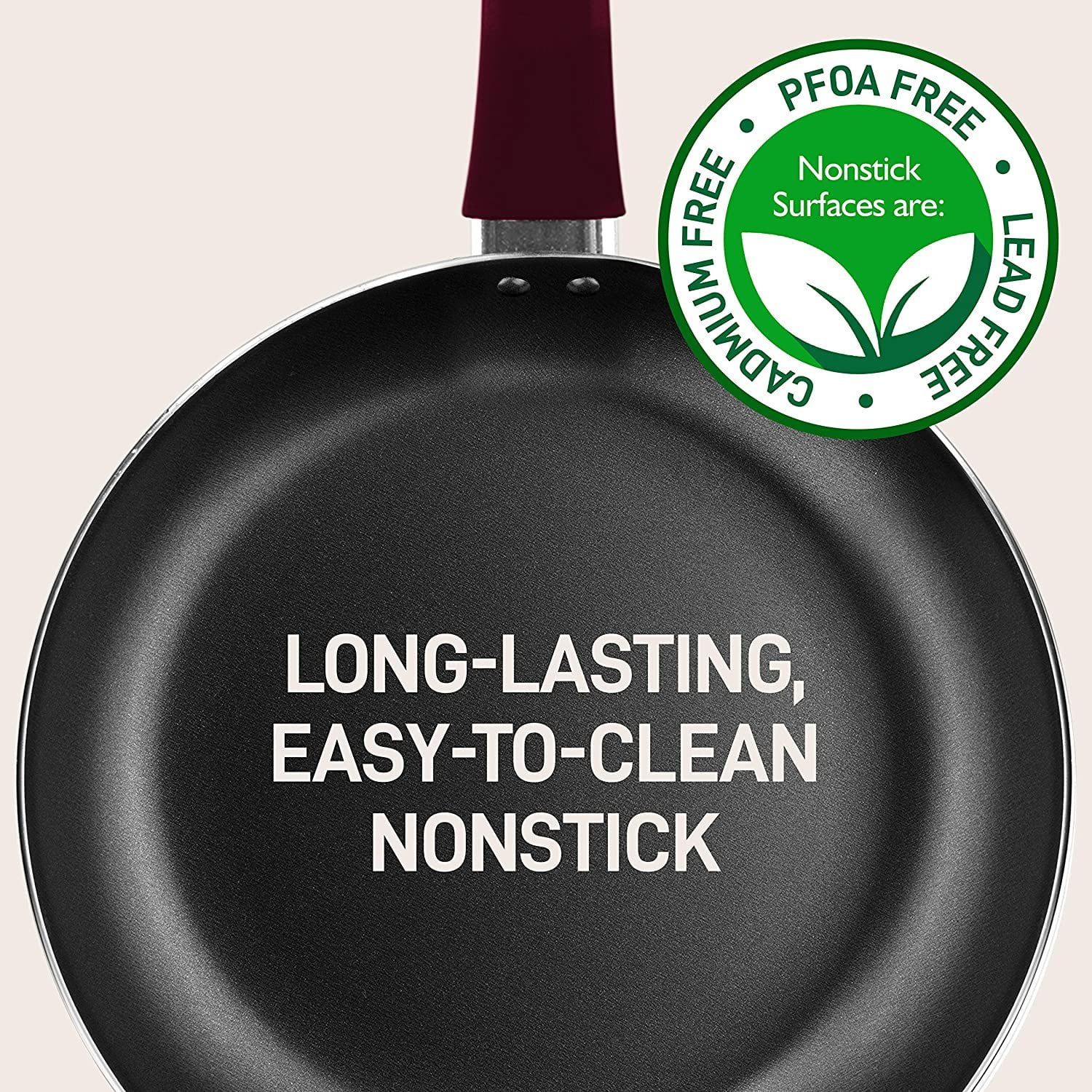 13-Piece Nonstick Kitchen Cookware Set - PTFE/PFOA/PFOS-Free Heat Resistant Kitchen Ware Pots Pan Set w/ Saucepan, Frying Pans, Cooking Pots, Casserole, Lids, Ladle, Fork, Strainer, red -NCCWA13RD.5