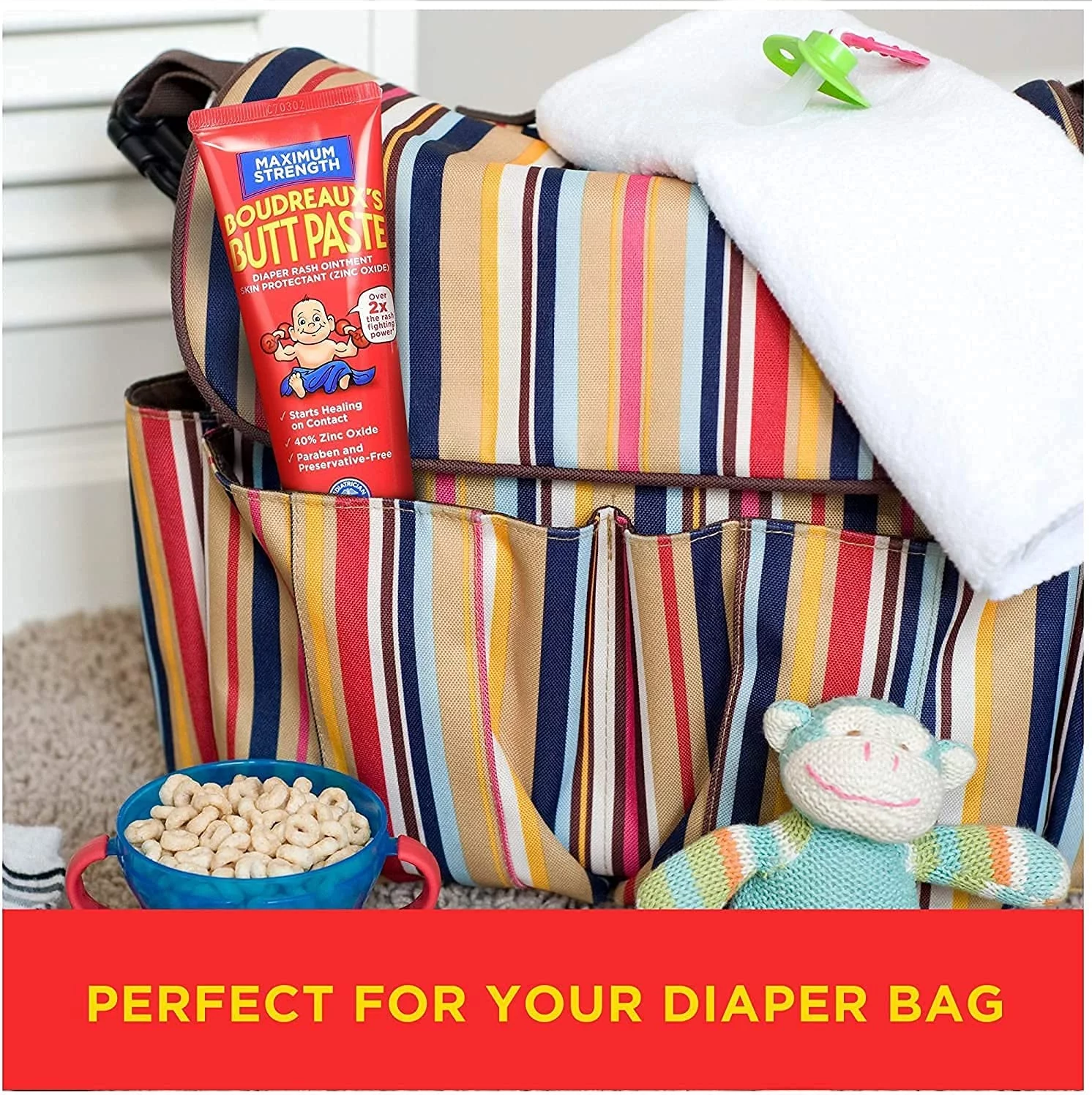 Boudreaux's Maximum Strength Butt Paste diaper rash ointment 2 oz (Pack of 3)