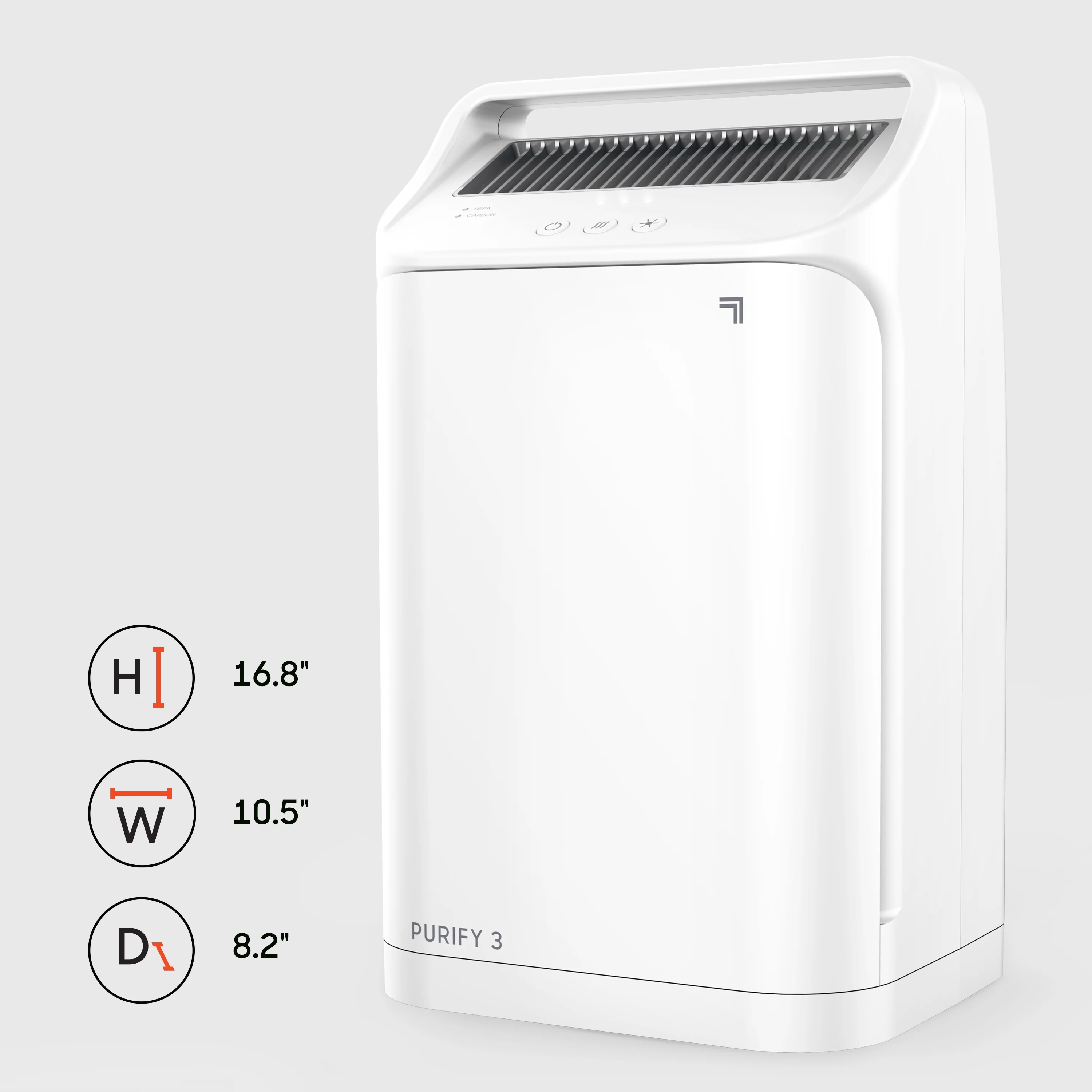 Sharper Image True HEPA Air Purifier, Covers up to 125 Sq. Ft, White (New)