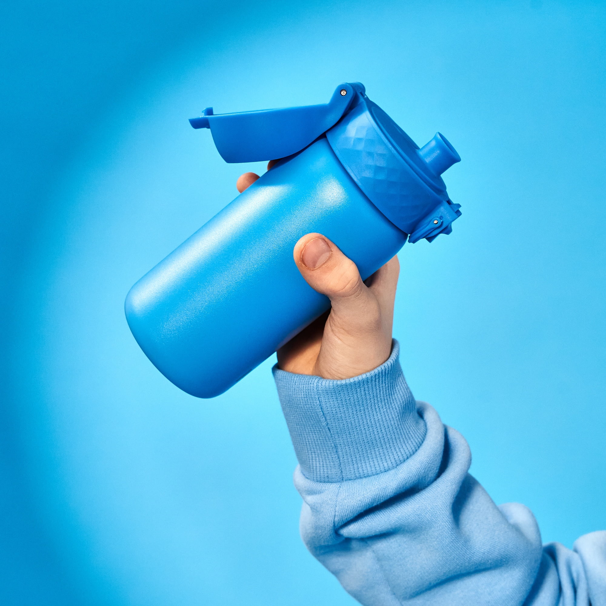ION8 Leak Proof Flip-Top Insulated Steel Kids Water Bottle, Dishwasher-Safe, Blue, 320ml (11oz)