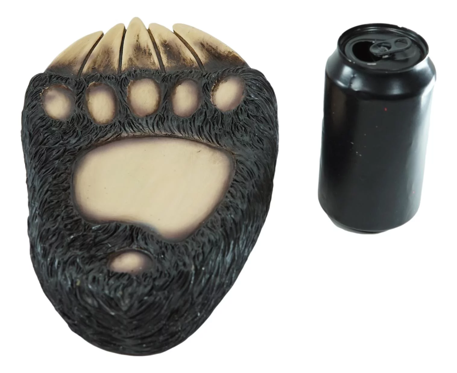 Rustic Large Black Bear Paw With Claws Fruit Platter Candy Treat Bowl Plate 12
