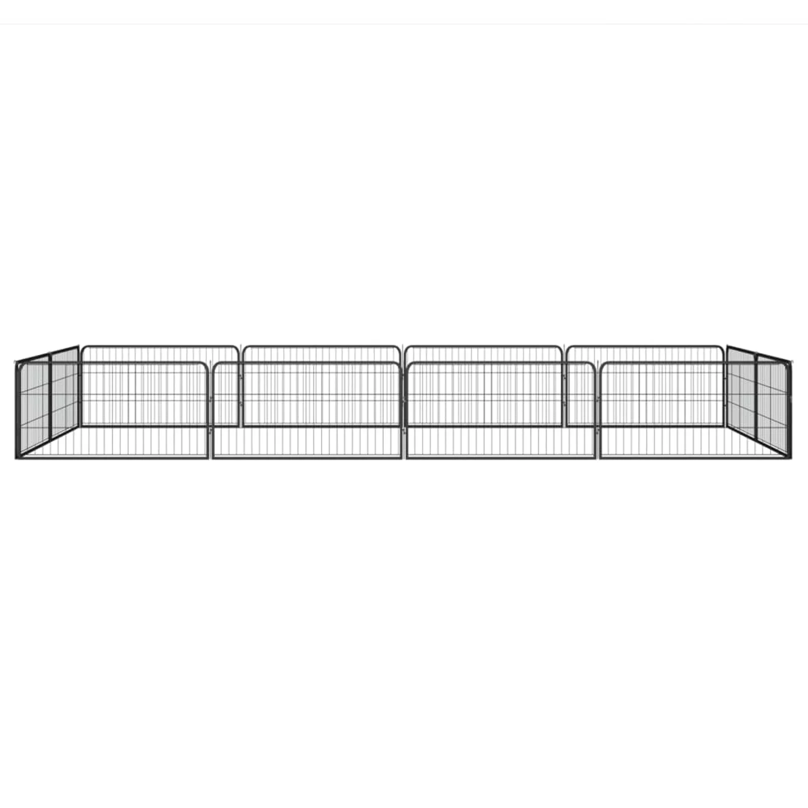 Gecheer 12-Panel Dog Playpen Black 39.4