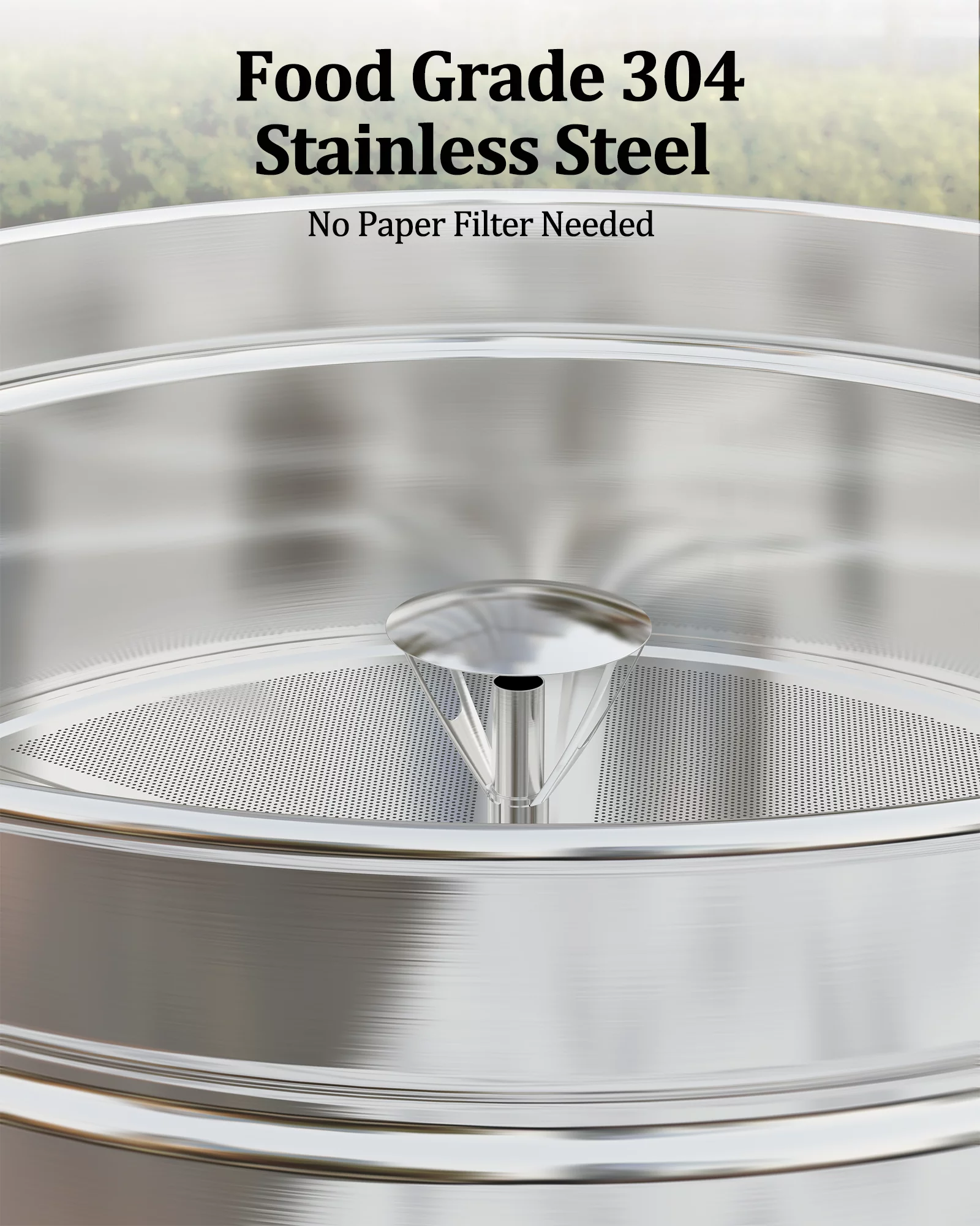 Homhougo—120 Cup Commercial Coffee Maker, Stainless Steel Large Coffee Urn for Quick Brewing, Ideal for Large Gatherings-18 L