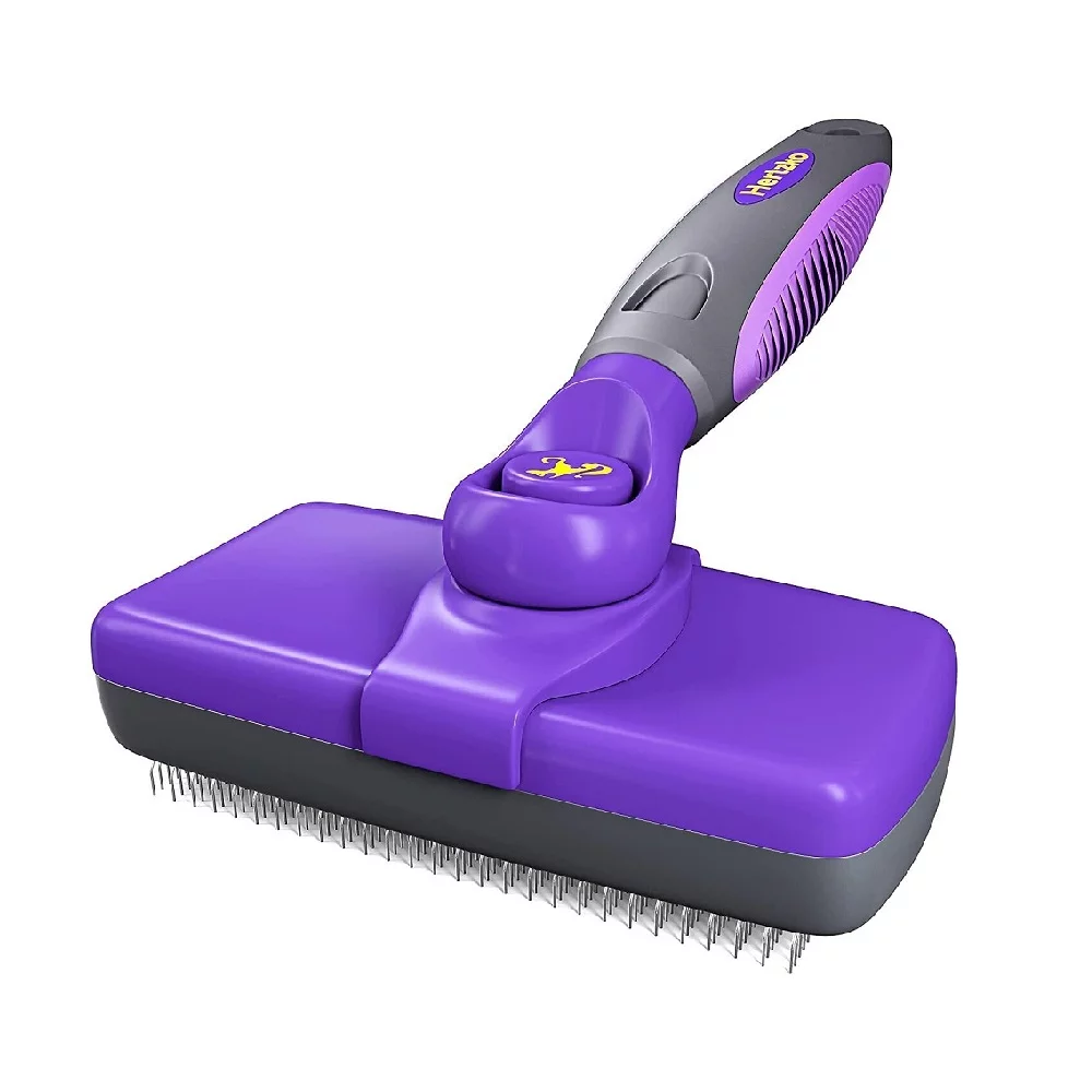 Self Cleaning Slicker Brush for Dog Cat Grooming Fur Comb Shedding Hair