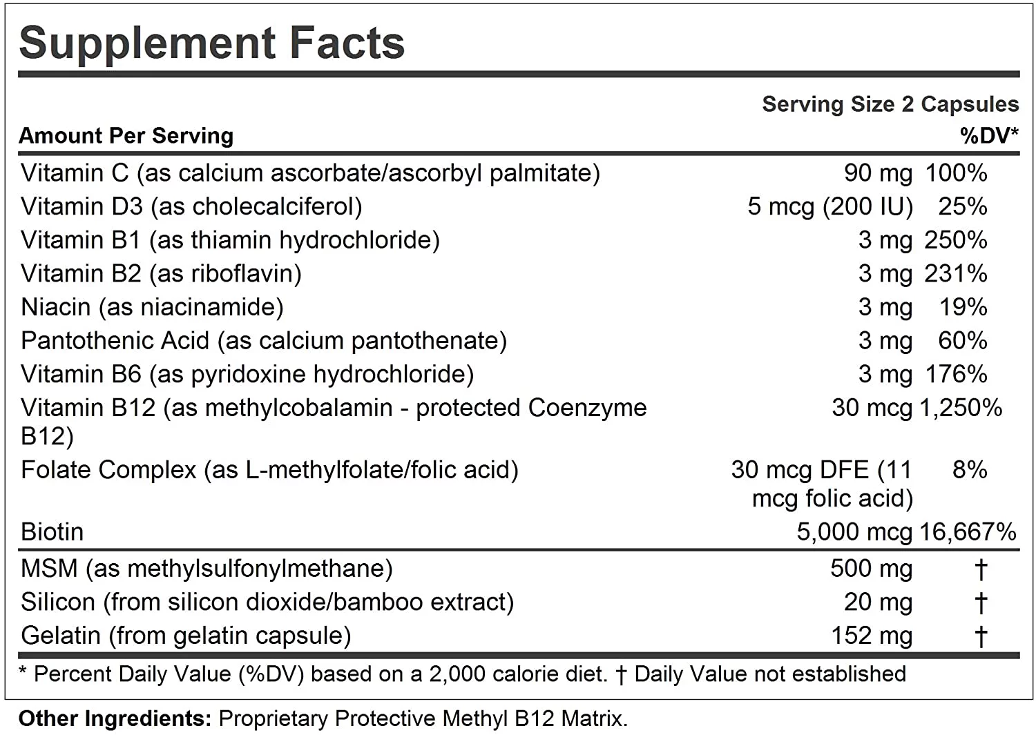 Andrew Lessman Healthy Hair, Skin & Nails 240 Capsules – 5000 mcg High Bioactivity Biotin, MSM, Full B-Complex Promotes Beautiful Hair, Skin and Strong Nails - No Additives. Easy to Swallow Capsules