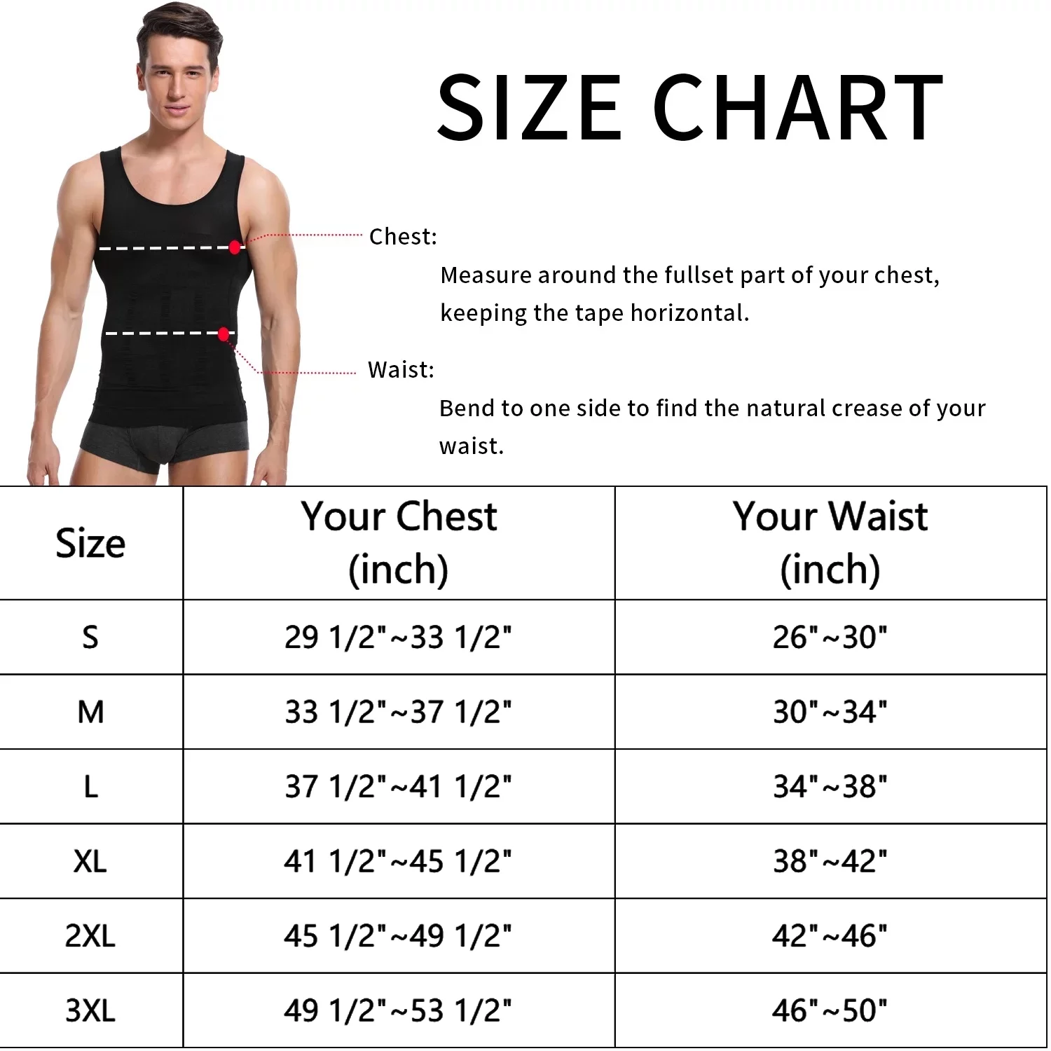 QRIC 2 Pack Mens Compression Shirts Shapewear Slimming Body Shaper Tank Top Vest Belly Control Undershirt White XL
