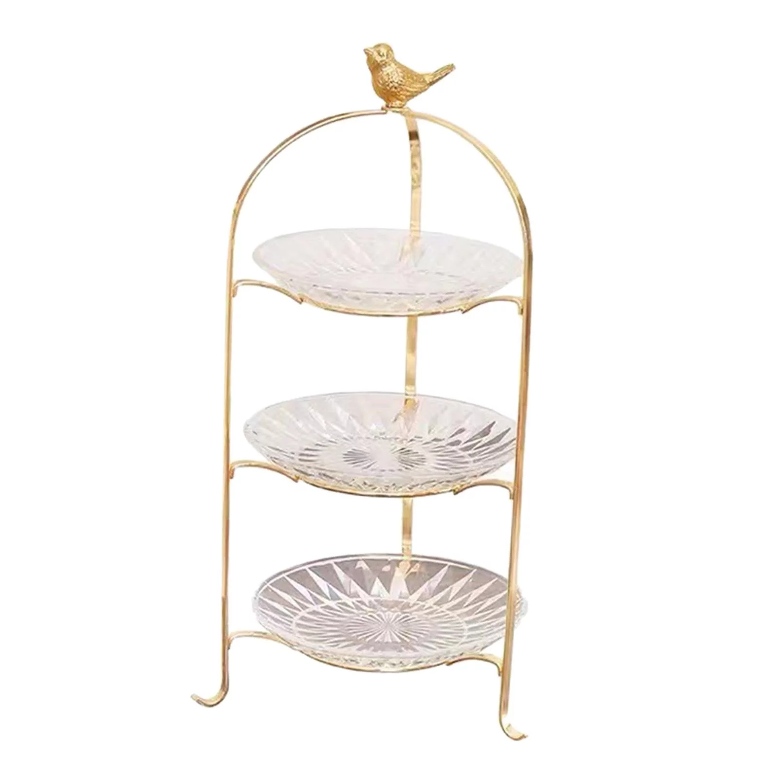 Cake Stand 3 Tier Serving Tray Decor Dessert Serving Plate Removable Display Rack Cupcake Stand for Afternoon Tea Party Banquet Pastry Pie 3 floors