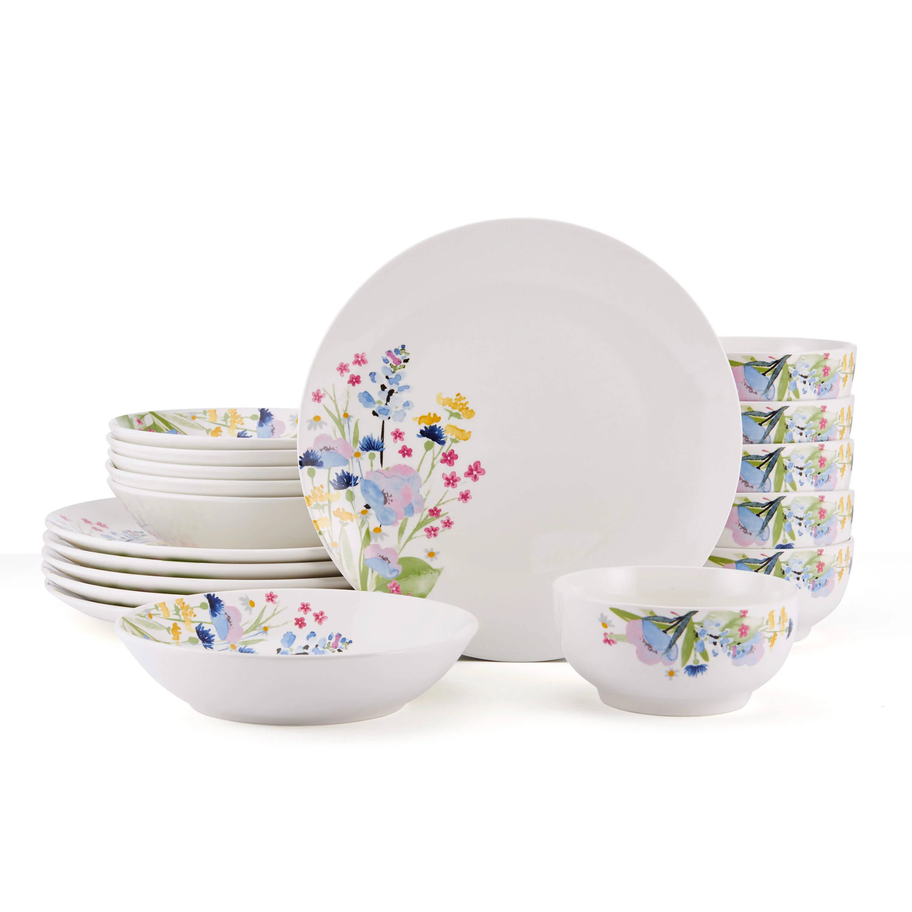 Studio Nova Flower Meadow 18-Piece Dinnerware Porcelain