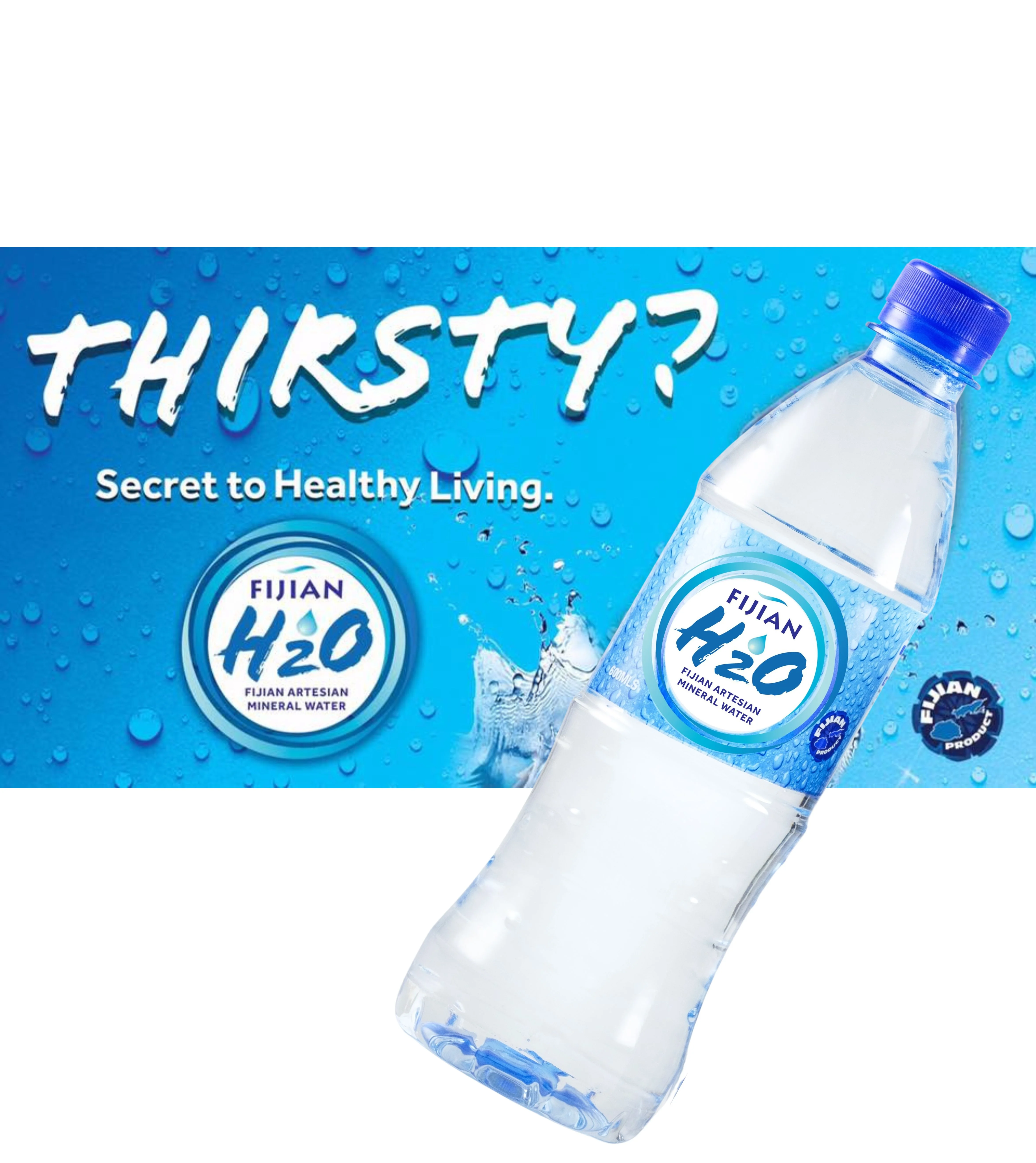 New! Fijian H20 Natural ARTESIAN Mineral Water Case Pack of 24 (20.28 Oz Bottle) Discover Fiji's Finest H20, Naturally High pH & SMOOTH TASTE