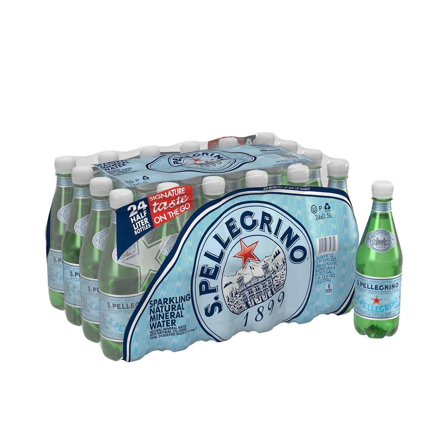S.Pellegrino Sparkling Natural Mineral Water (16.9oz / 24pk)