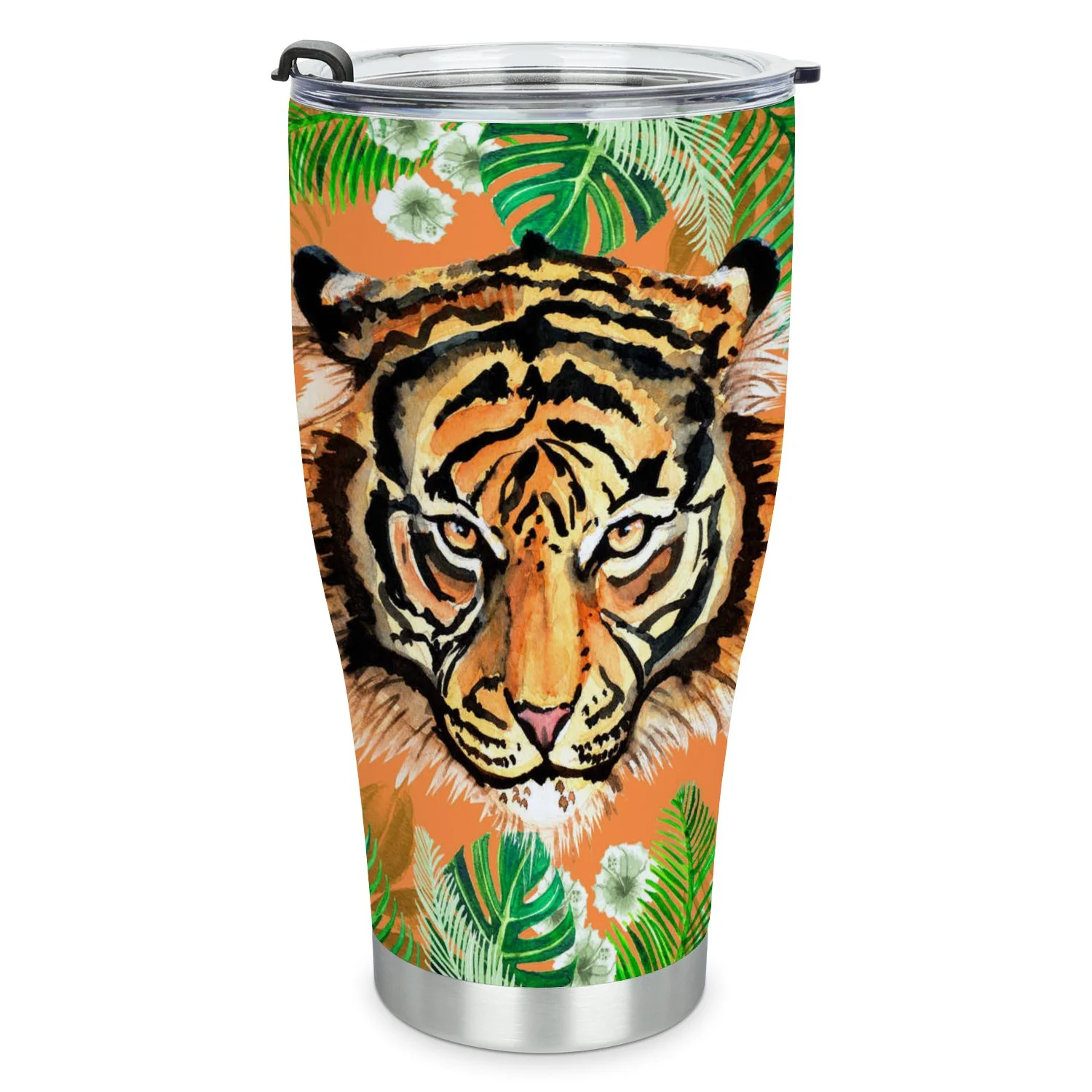 Hidove Stainless Steel Tumbler, Tiger 30oz Leak Proof & Stainless Steel Bottle for Hot & Cold Drinks - Coffee Travel Mug, Water Metal Canteen, Thermal Cup