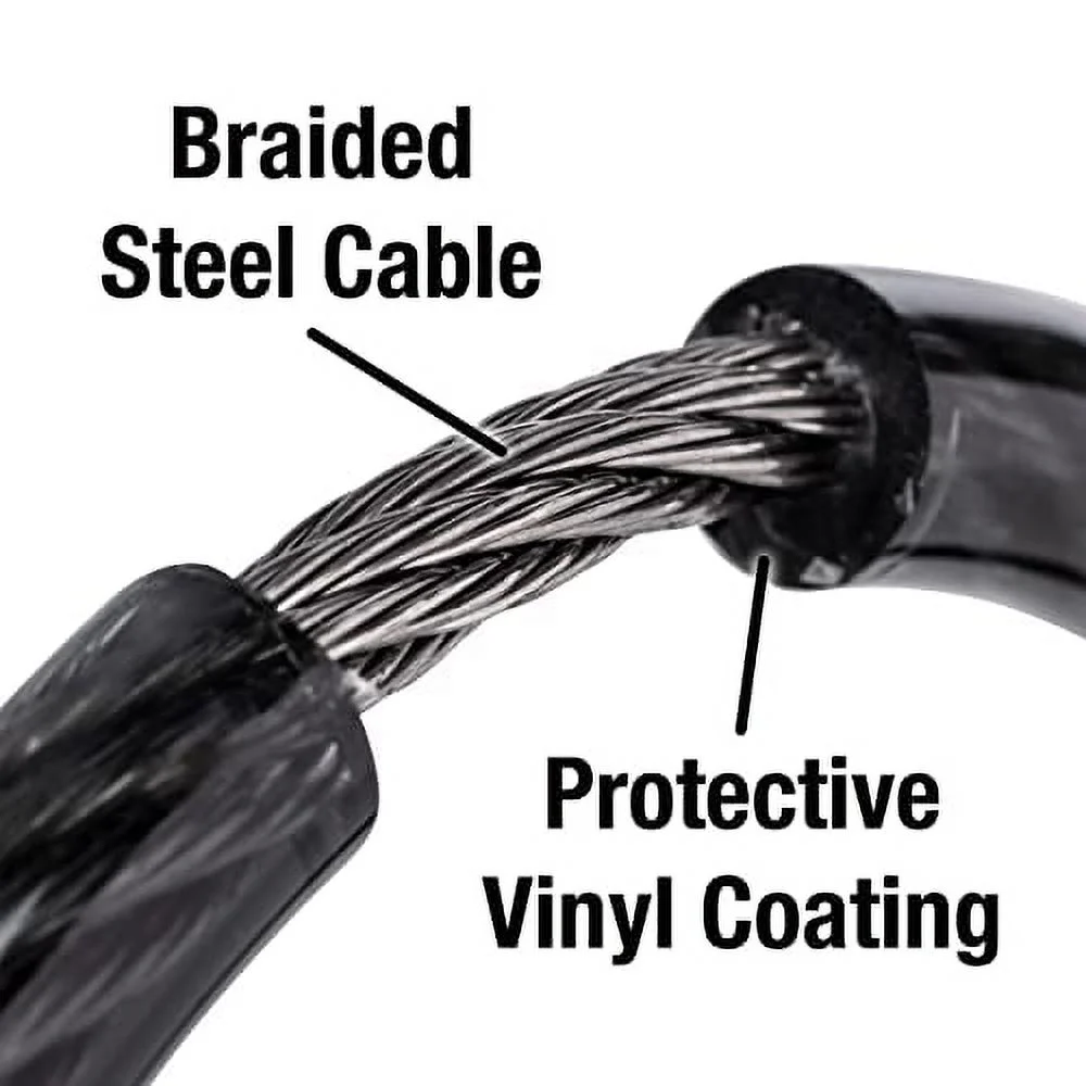 Master Lock Master Lock 8114D Combination Cable Lock, 6' x 5/16