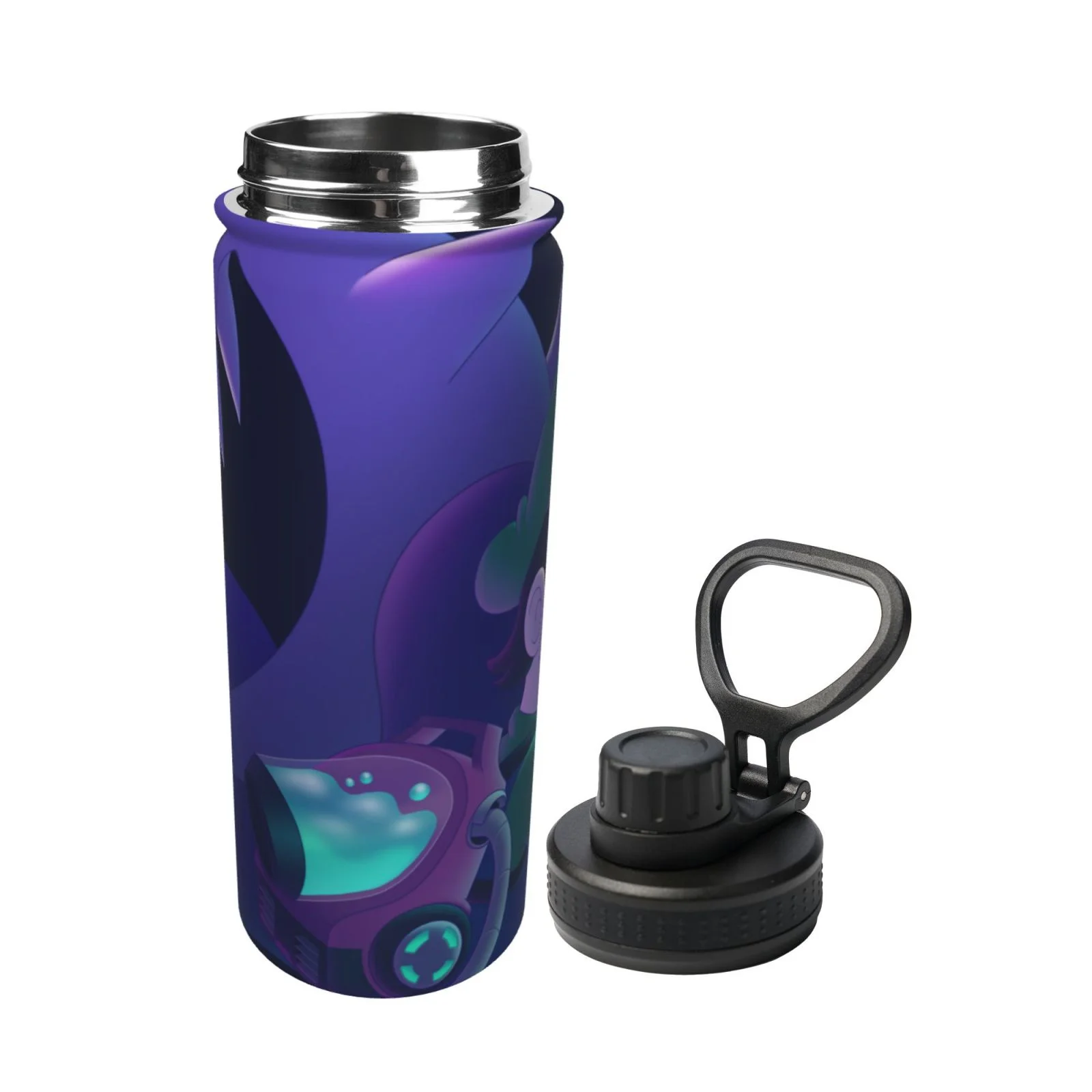 Luigi's Mansion Boo Unisex Sports Insulated Water Bottles Kettle Stainless Steel Portable Cup 18OZ For School Travel Gym Running