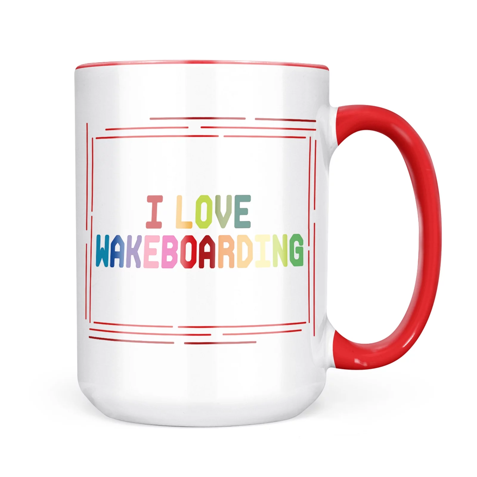Neonblond I Love Wakeboarding, Colorful Mug gift for Coffee Tea lovers