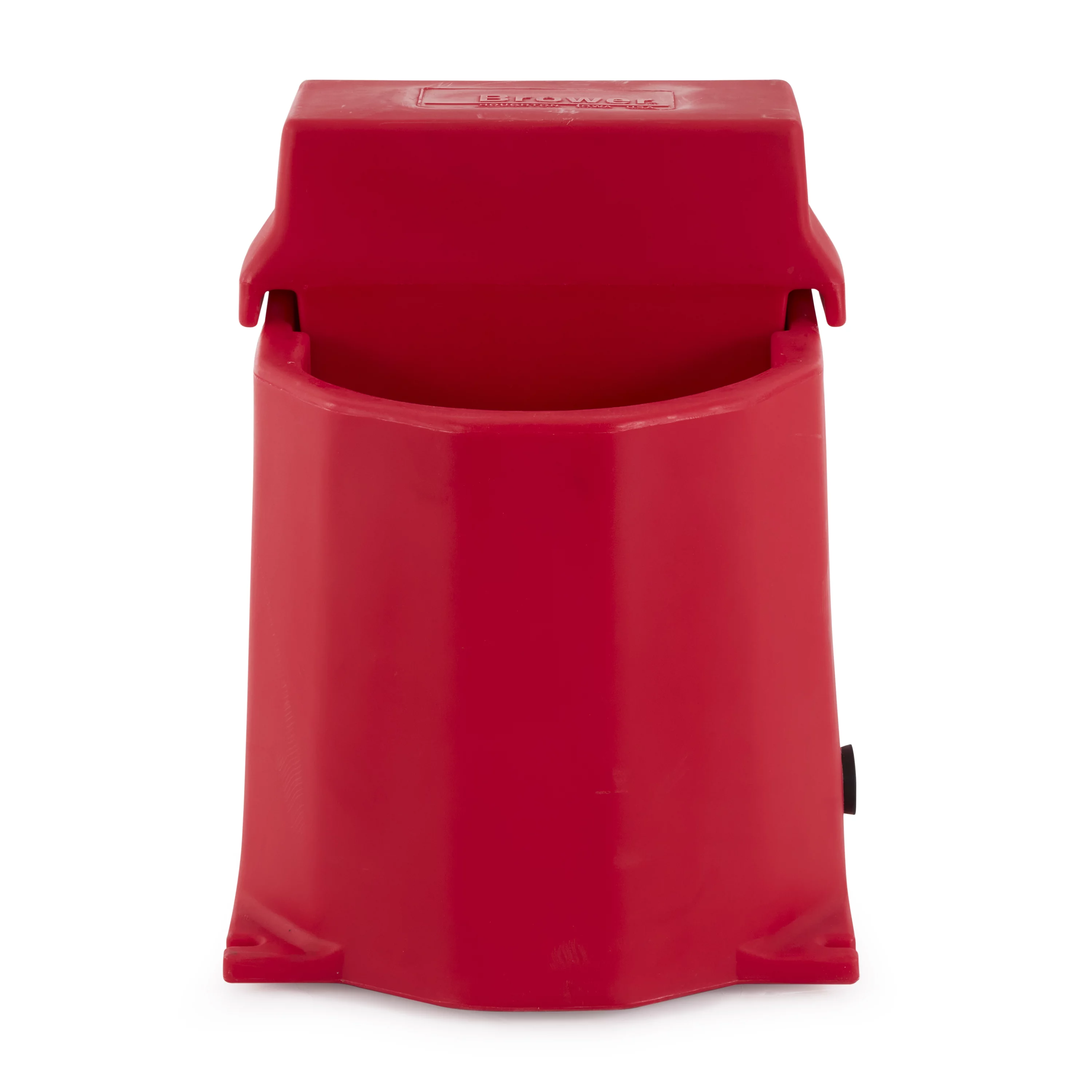 Brower 250W Poly Plastic 17 Gallon Heated Outdoor Livestock Waterer, Red