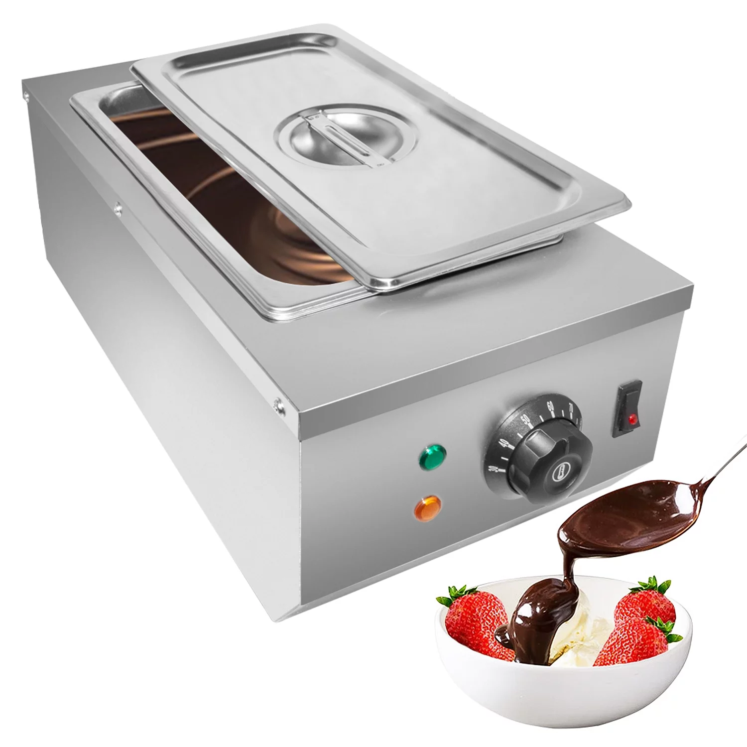 ALDKitchen Electric Food Warmer | 1-Tank Chocolate Melting Pot | 9 Lbs (4 kg) Capacity | 110V