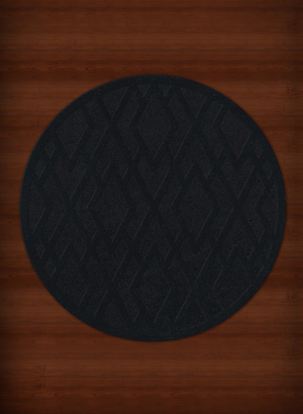 Dalyn Dover Area Rug DV1 Dv1 Black Diamond Lines 8' x 8' Round